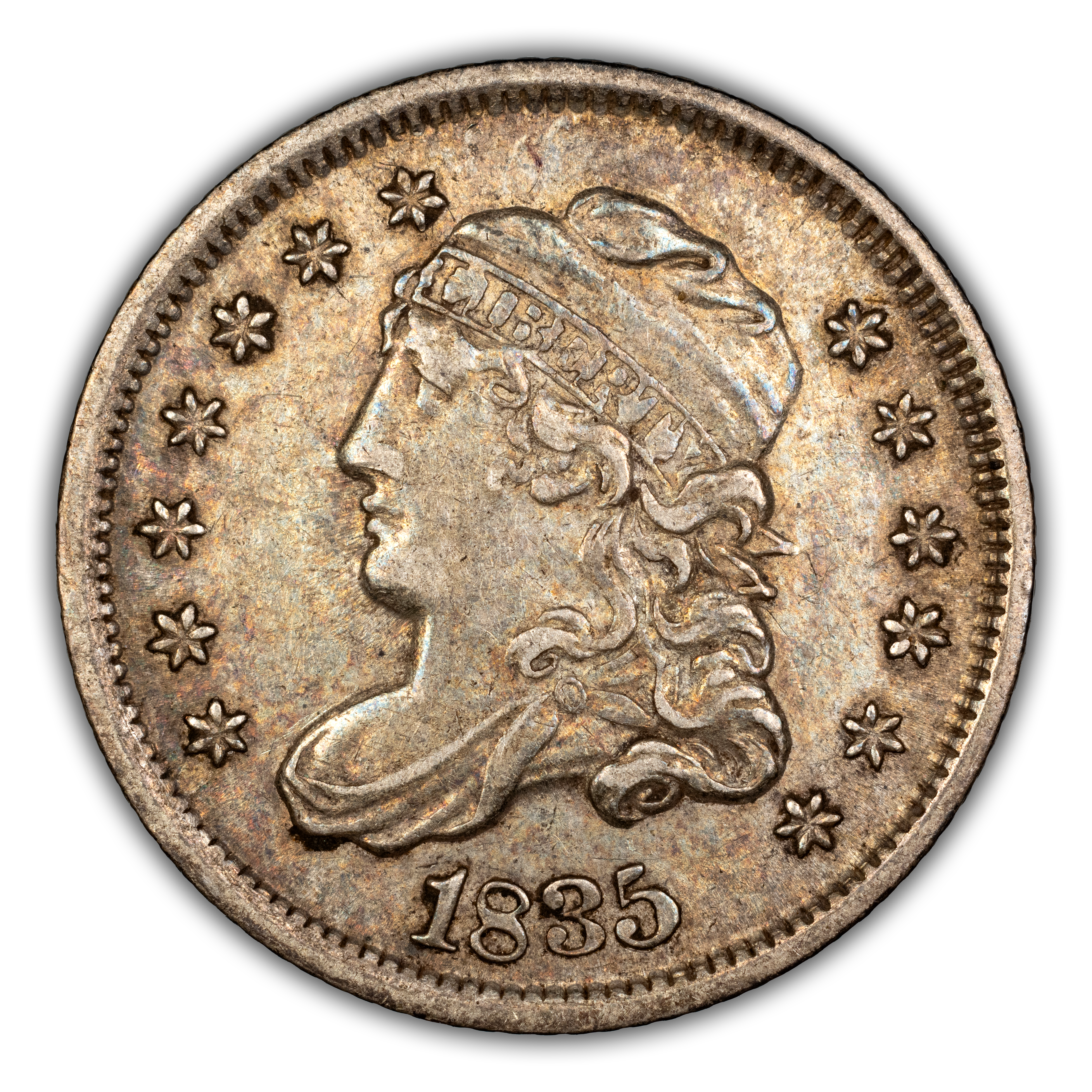 1835 H10c Large Date, Small 5c, LM-5.1 MS thumbnail 2