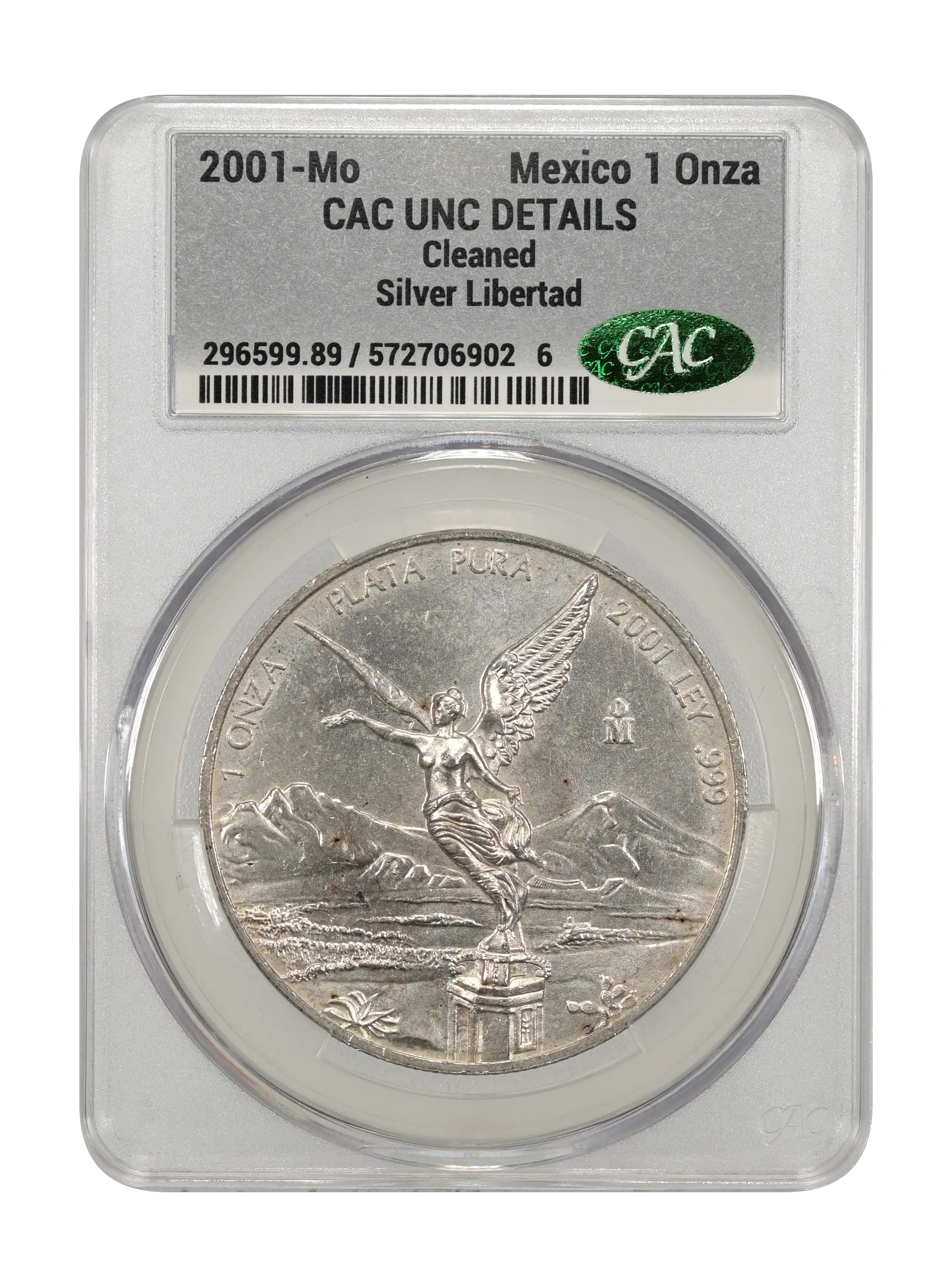2001-Mo 1 Onza Libertad, Silver MS (KM-639) thumbnail 8