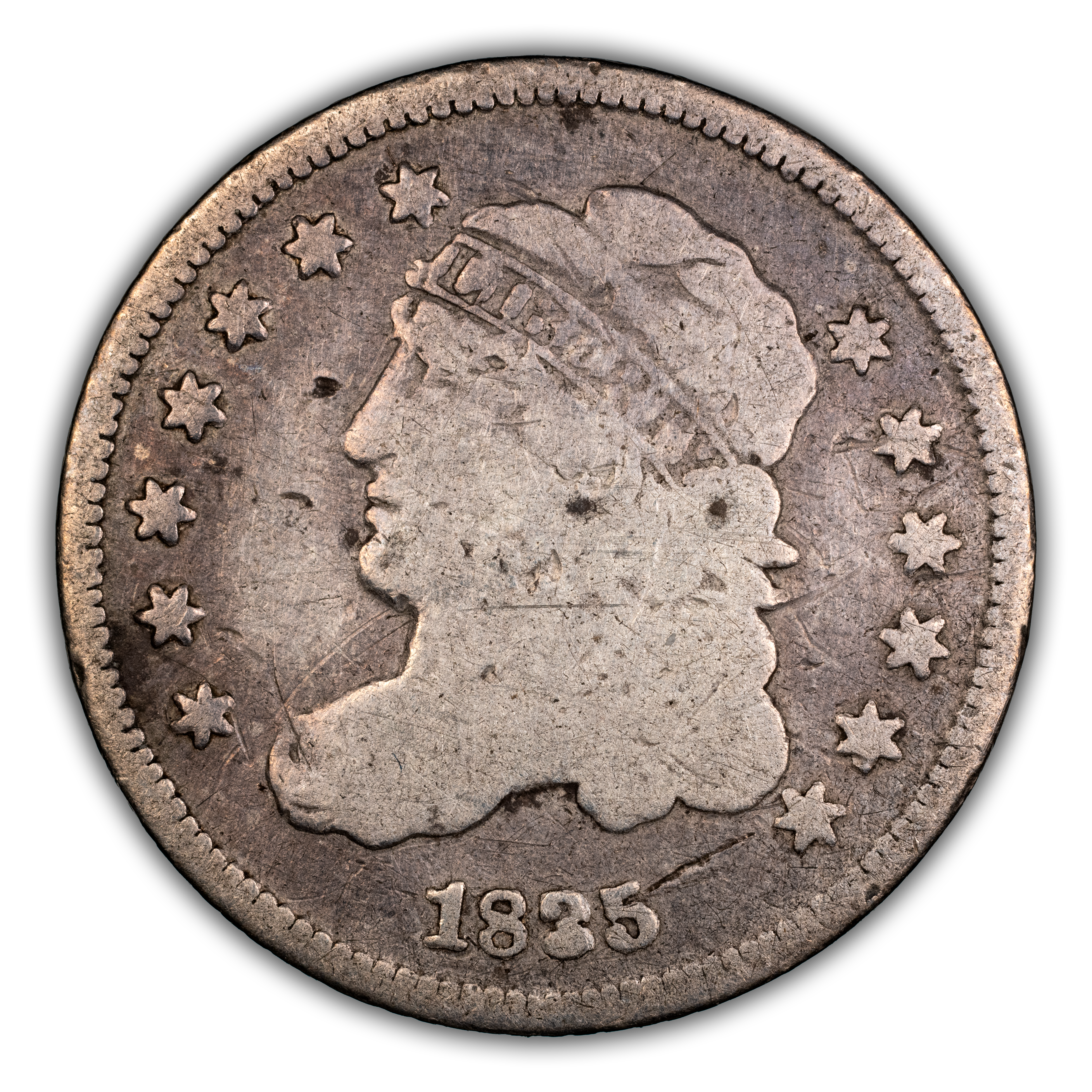 1835 H10c Small Date, Large 5C, LM-8.1 MS thumbnail 3
