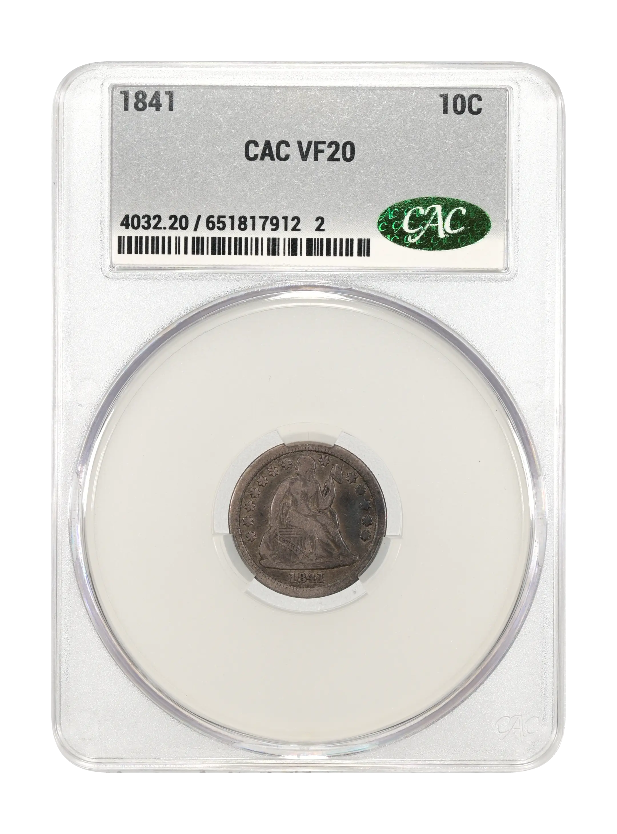 1841 10c AG3 CAC thumbnail 24