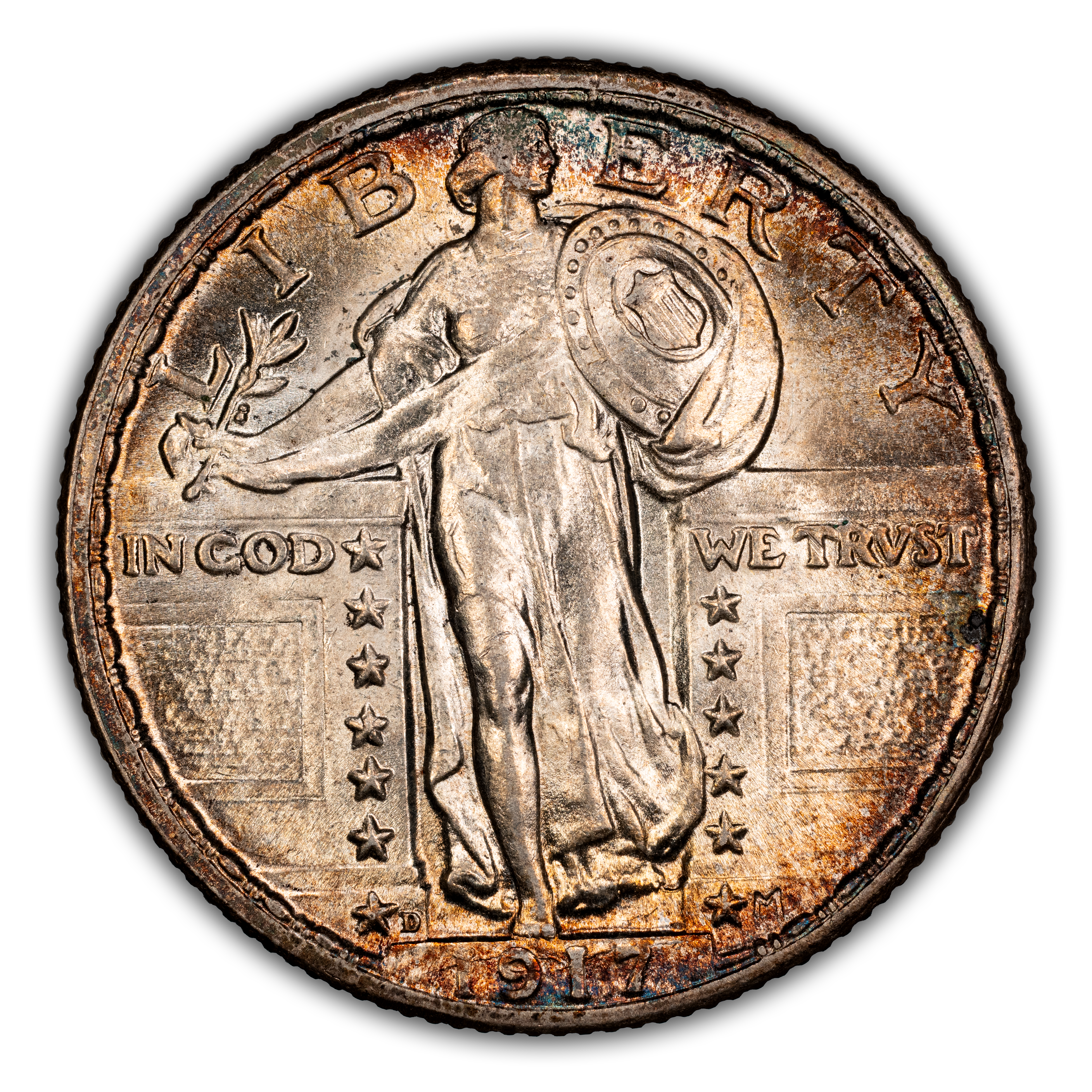 1917-D 25c Type 2 MS