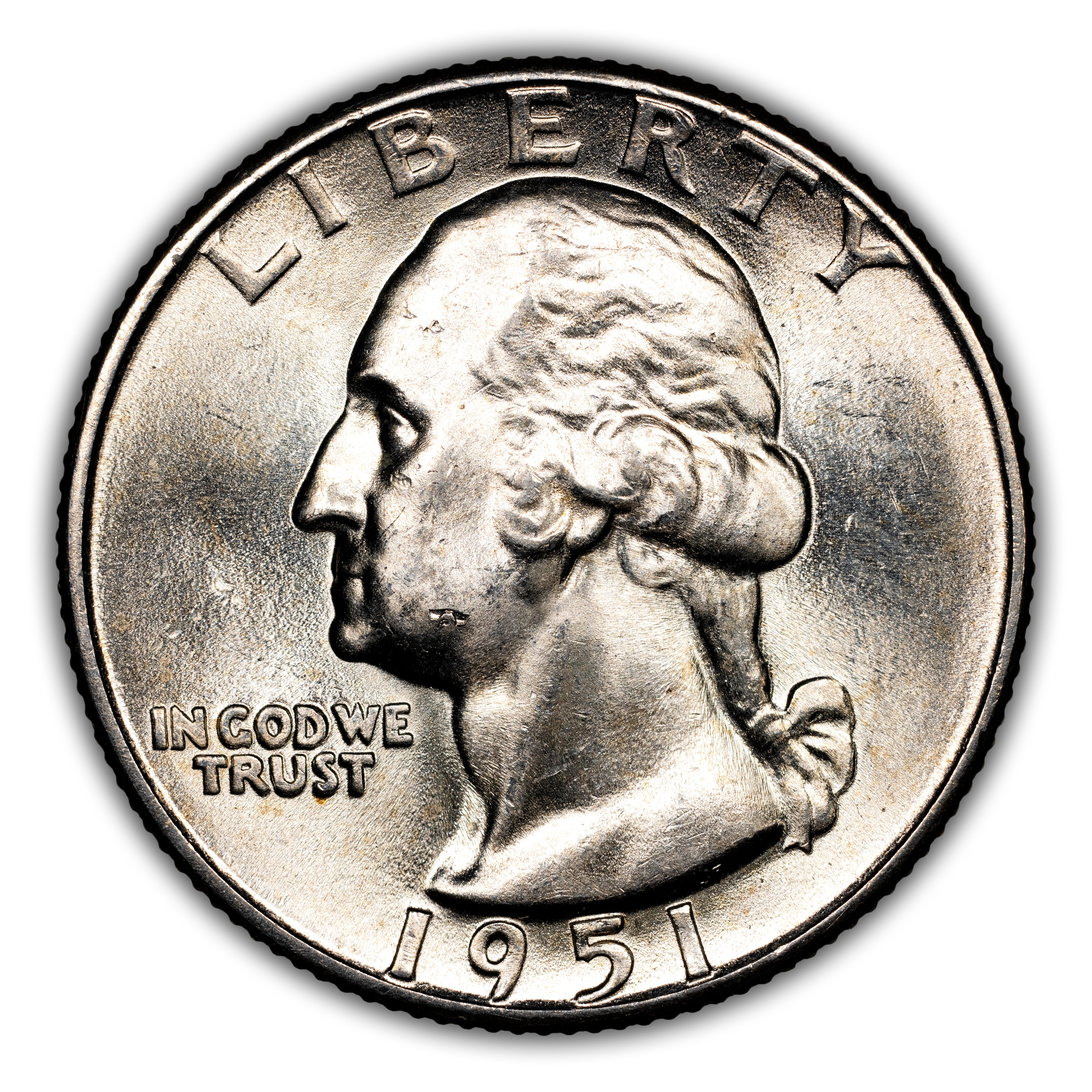1951-D 25c VF20 CAC thumbnail 3