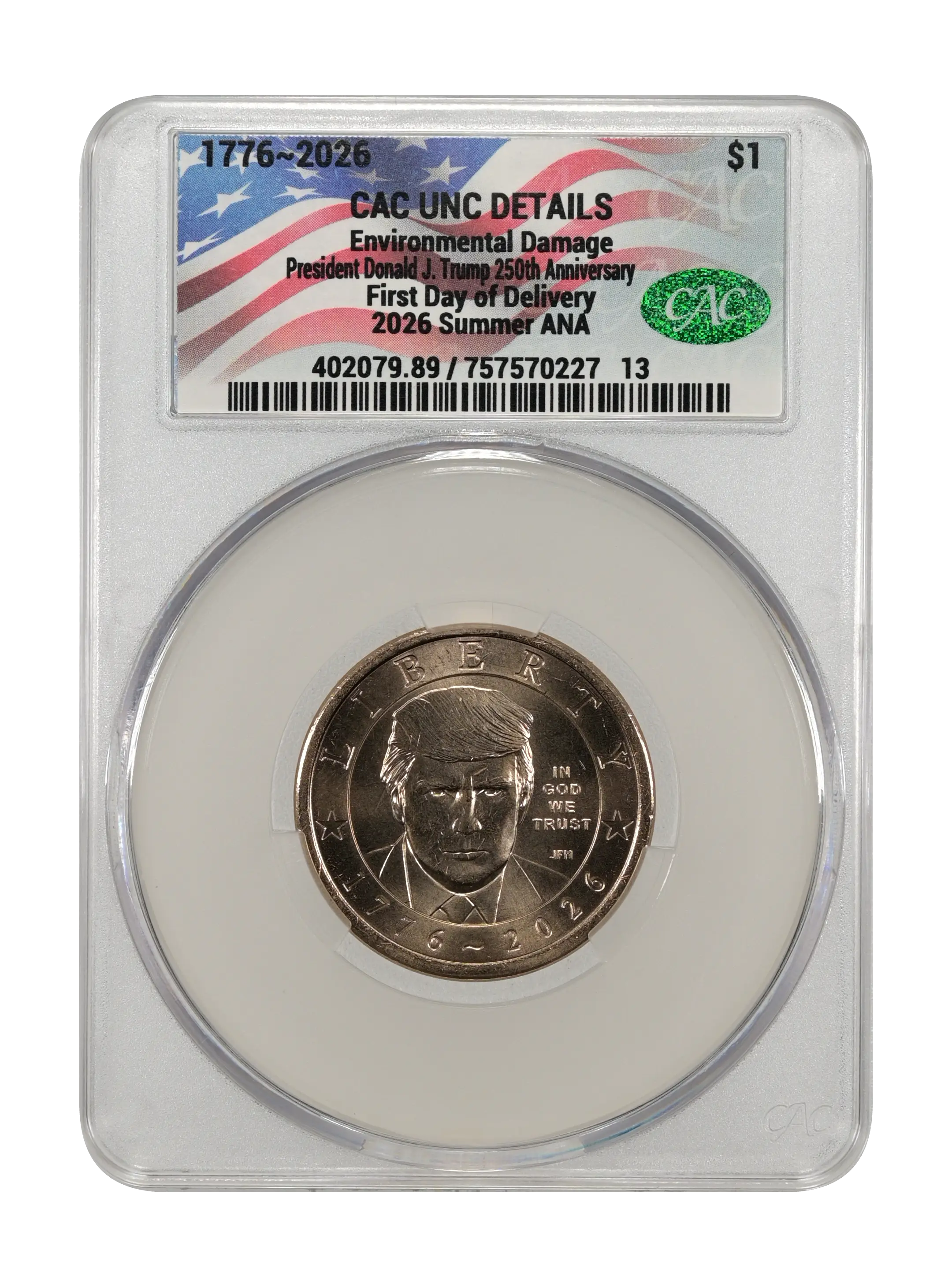 1776~2026 $1  President Donald J. Trump, 250th Anniversary MS thumbnail 17