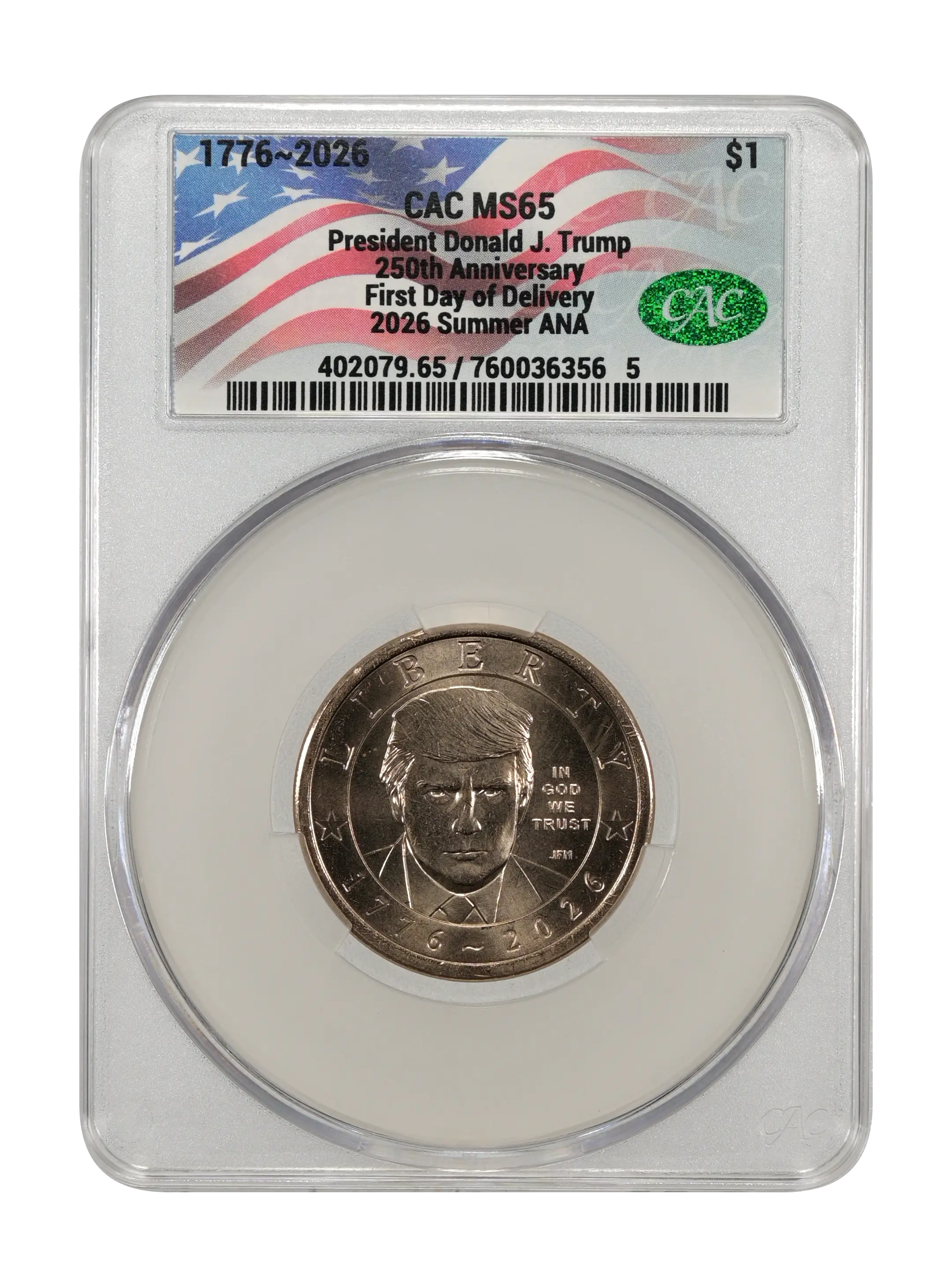1776~2026 $1  President Donald J. Trump, 250th Anniversary MS thumbnail 18