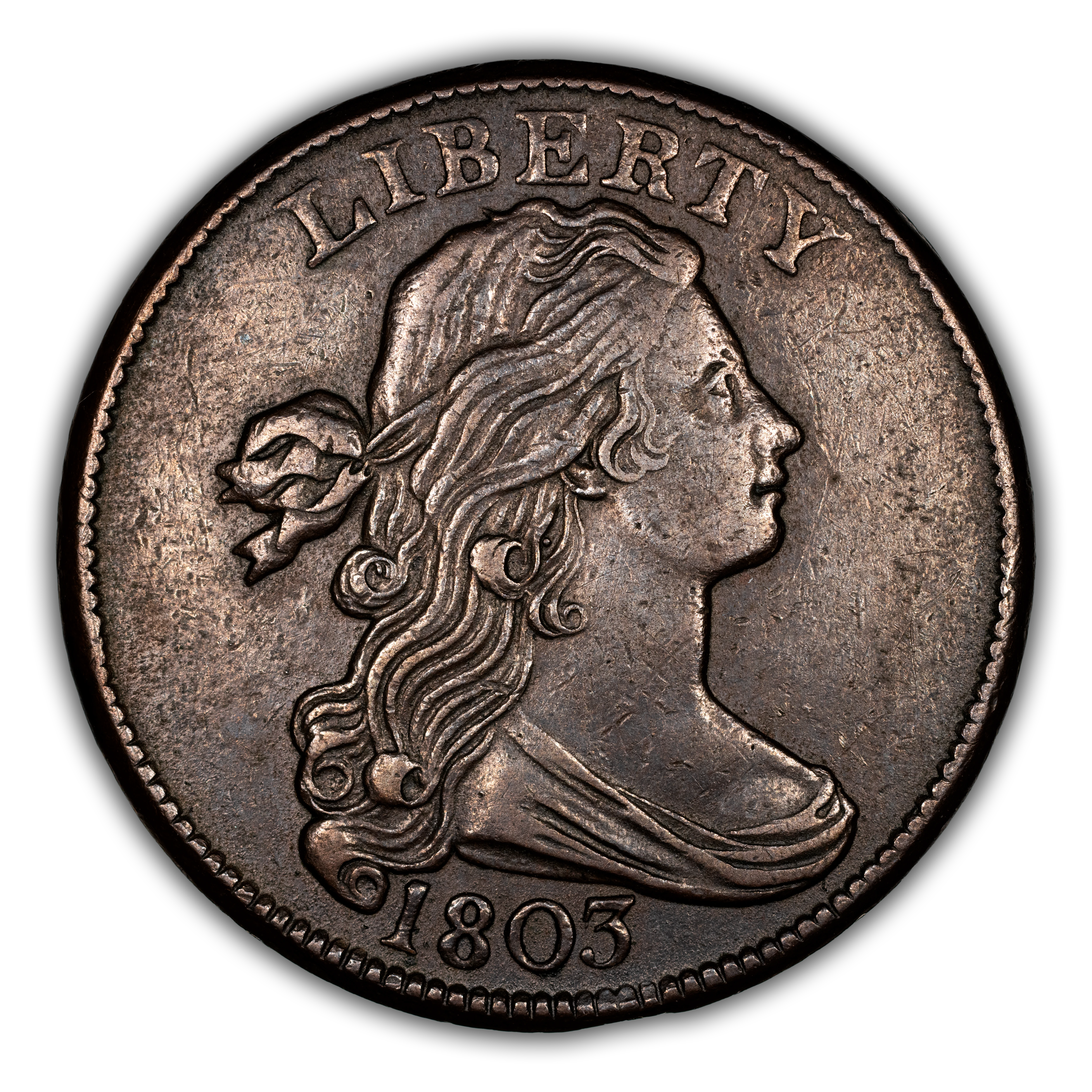 1803 1c Small Date, Large Fraction MS BN thumbnail 2
