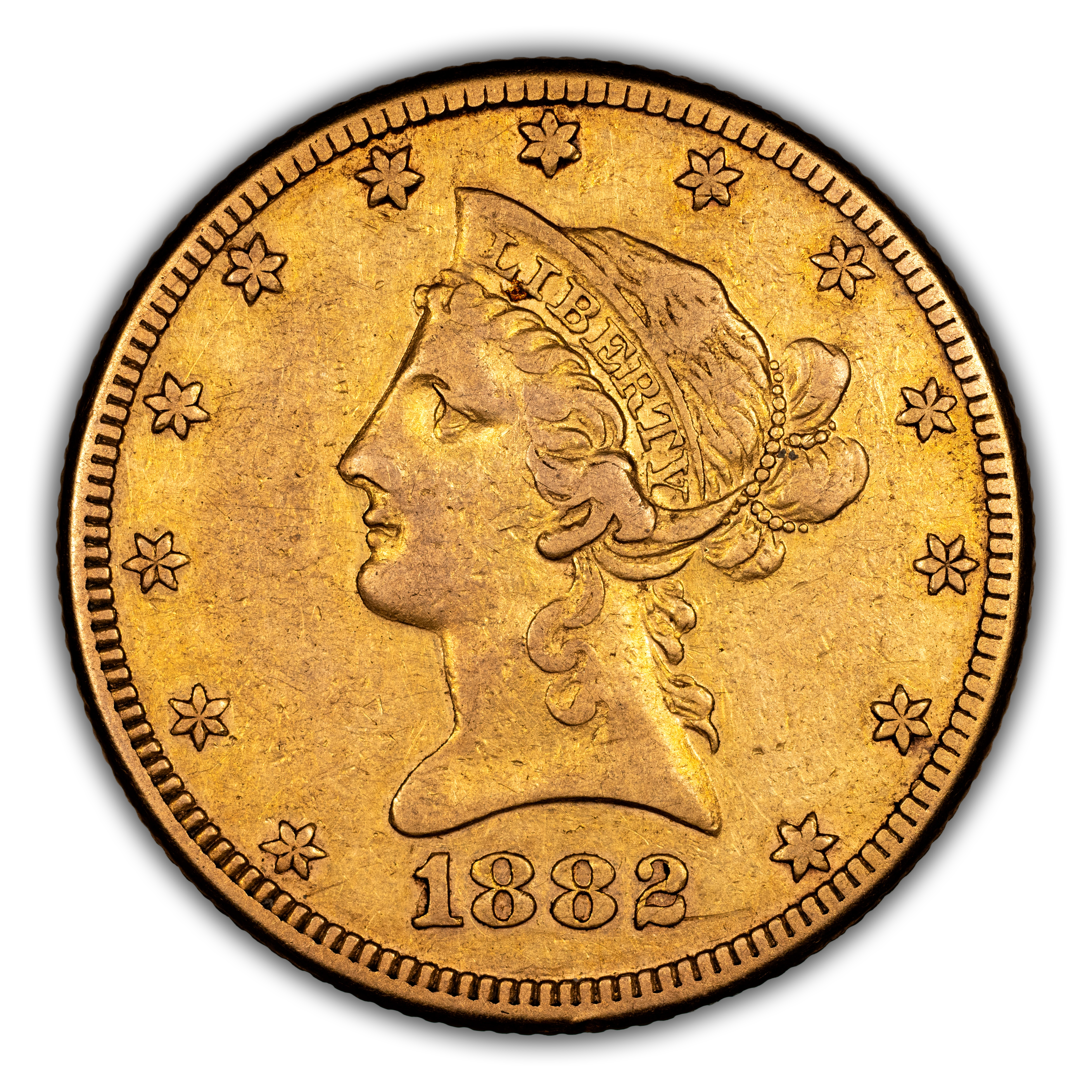 1882 $10 VF30 CAC thumbnail 3