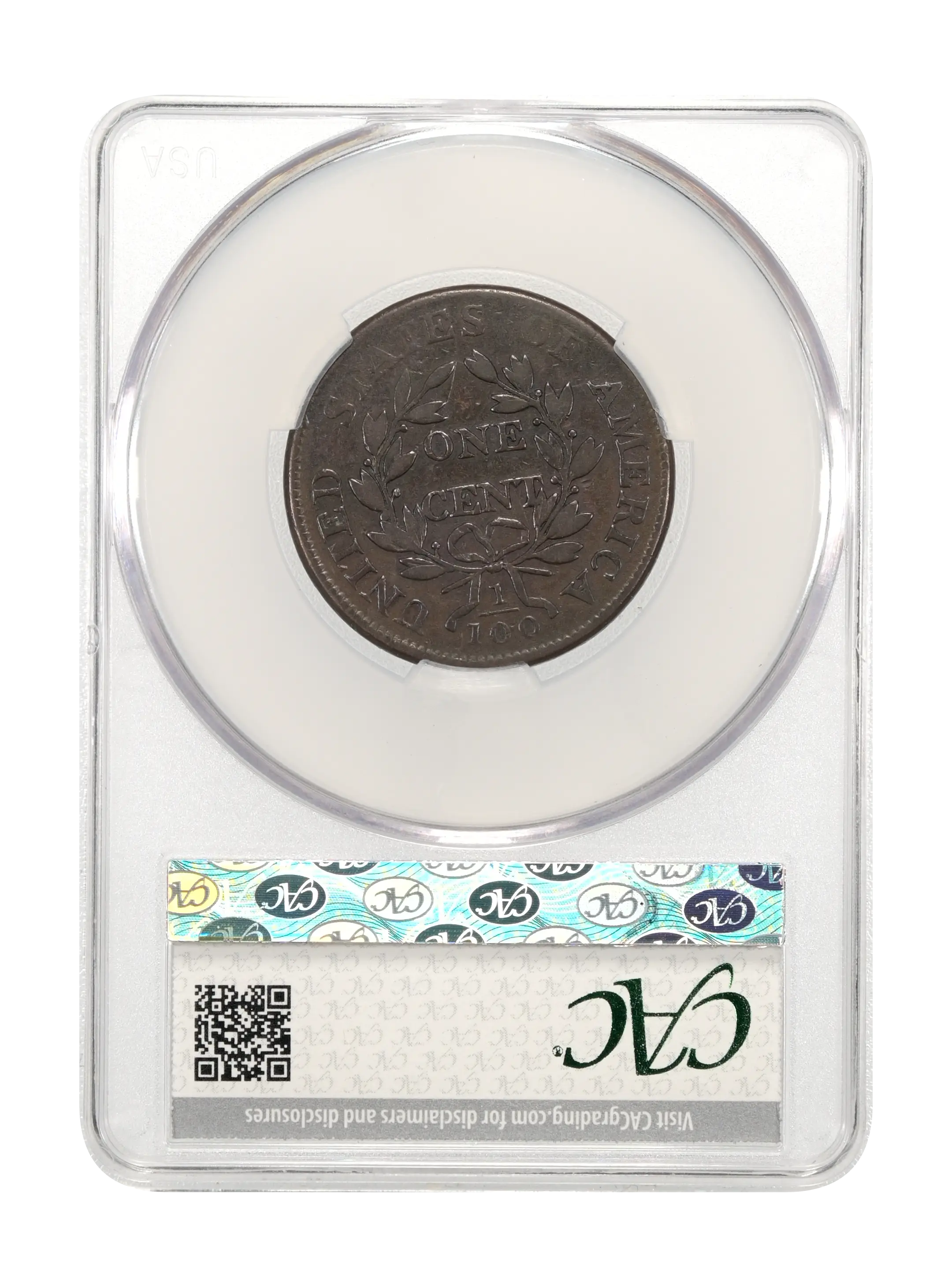 1803 1c Large Date, Large Fraction, S-265  MS BN thumbnail 5