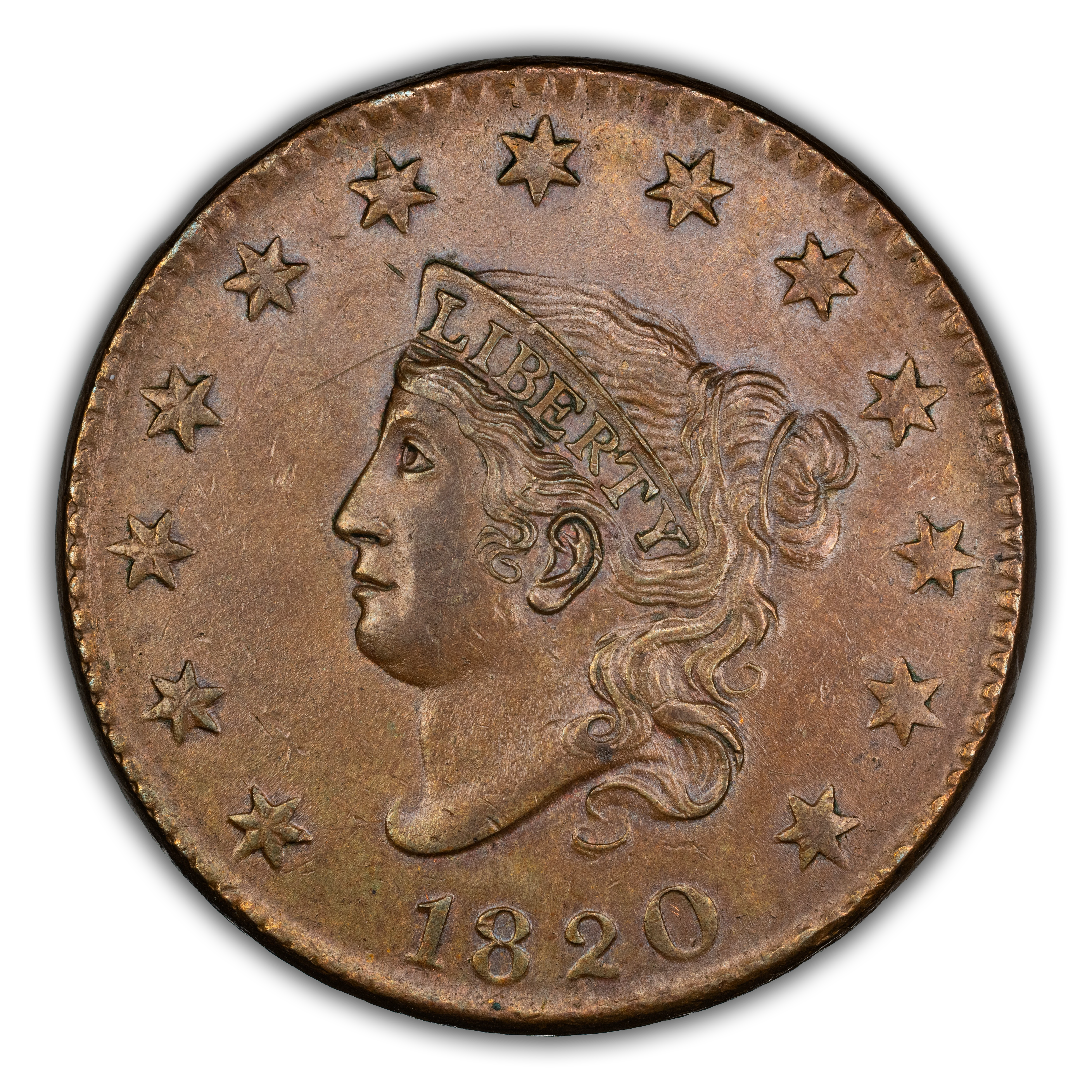 1820 1c Large Date MS BN thumbnail 4