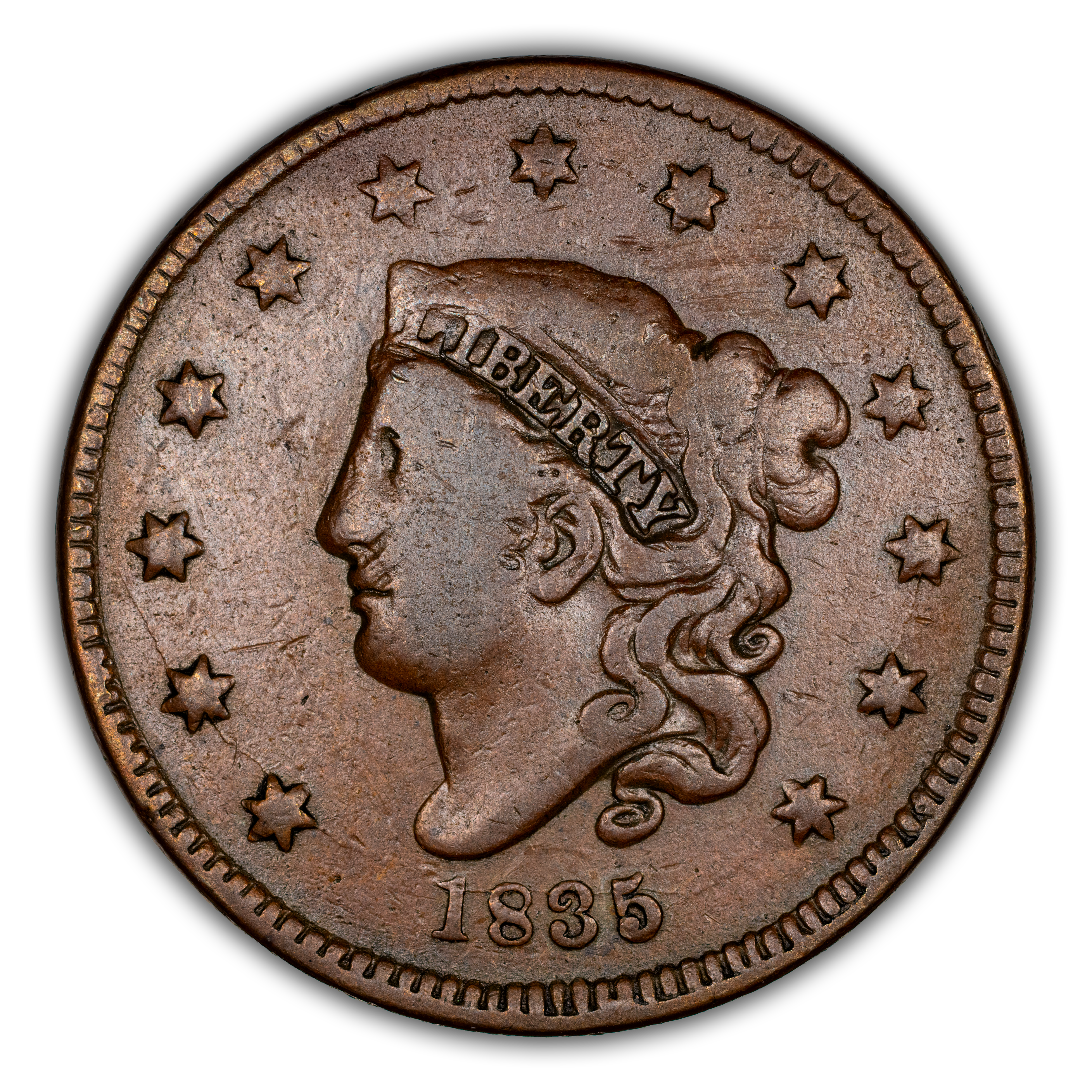 1835 1c Small 8, Small Stars MS BN thumbnail 6