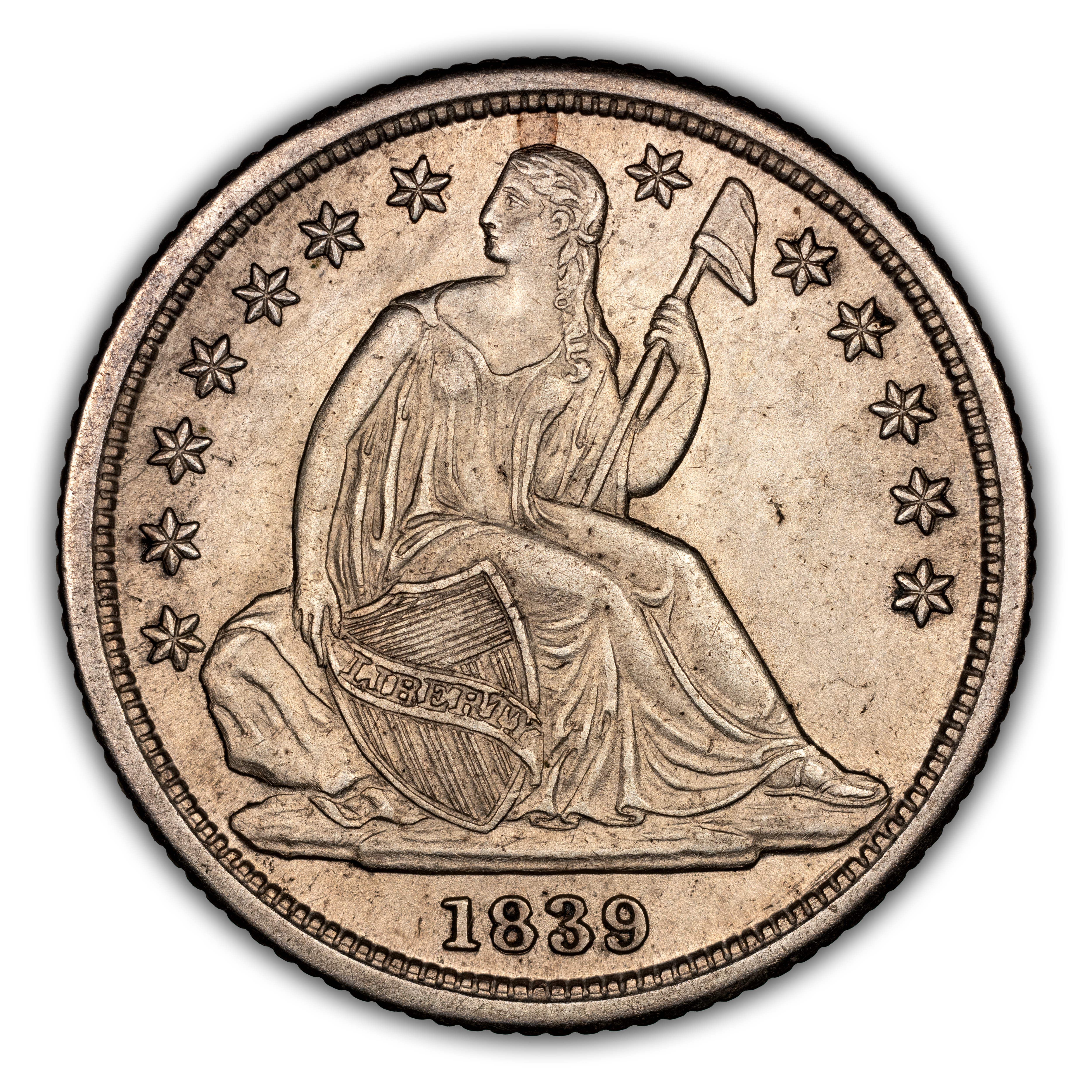 1839-O 10c No Drapery MS thumbnail 2