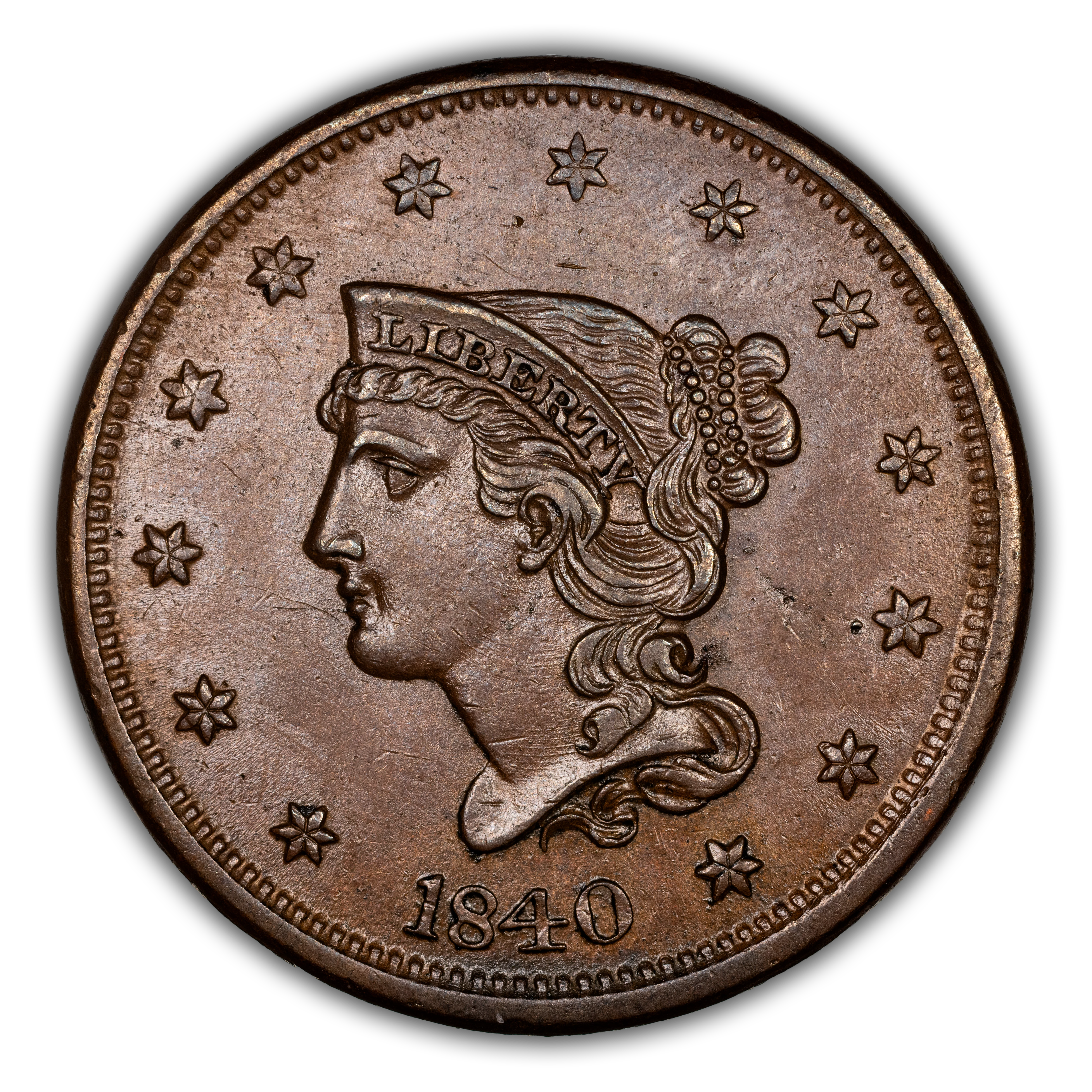 1840 1c Large Date MS BN thumbnail 3