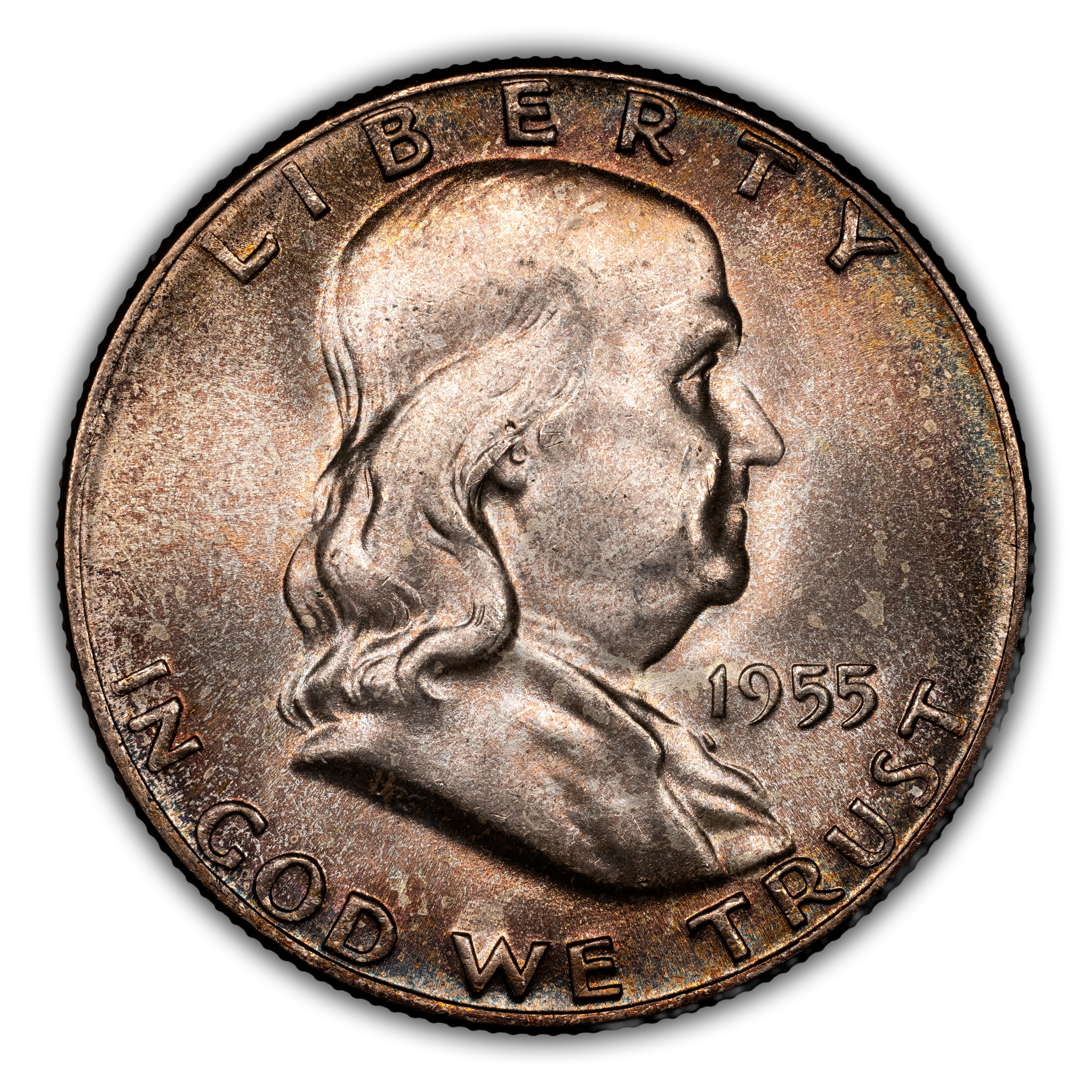 1955 50c Clashed Die, FS-403 MS FBL thumbnail 3