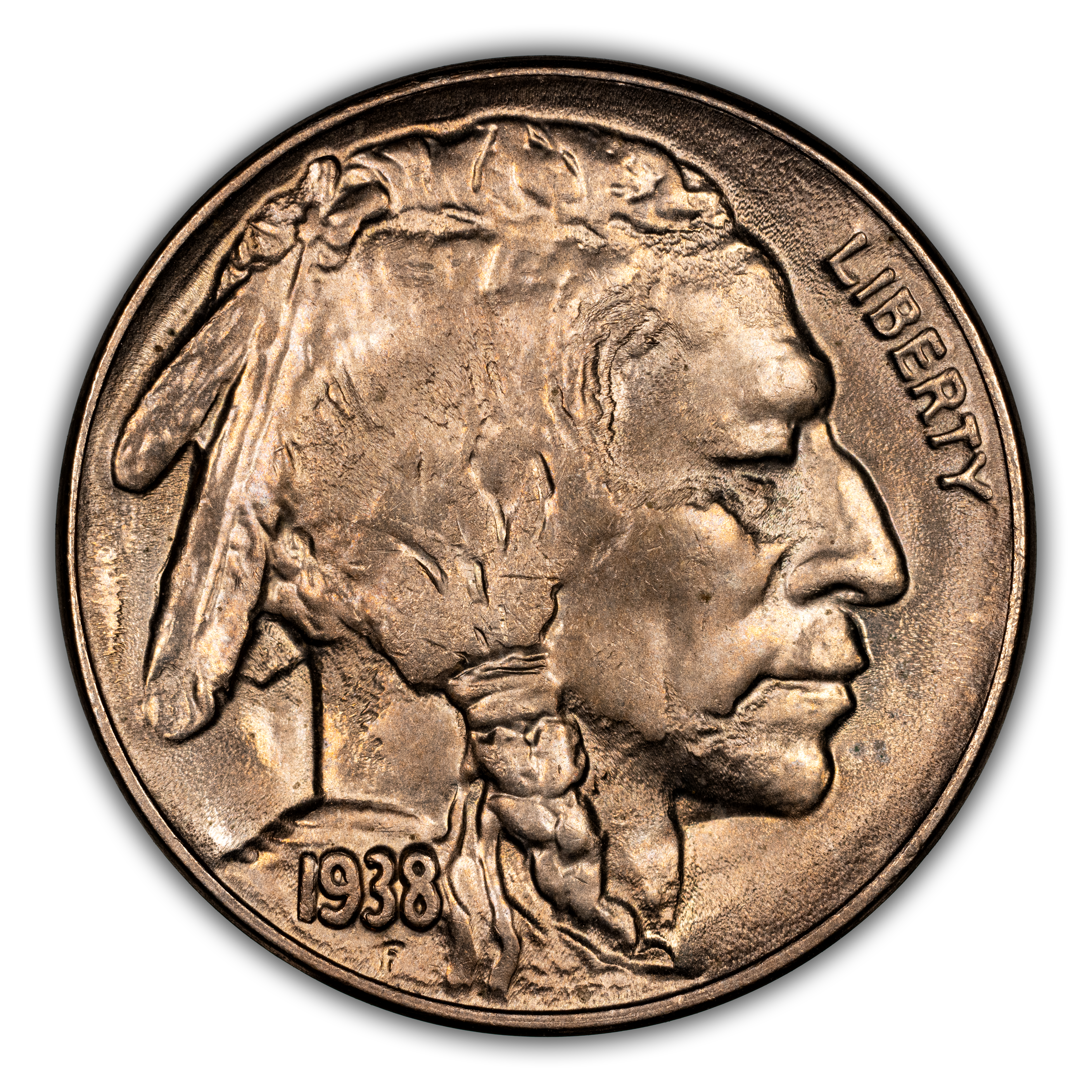 1938-D 5c Buffalo MS thumbnail 3