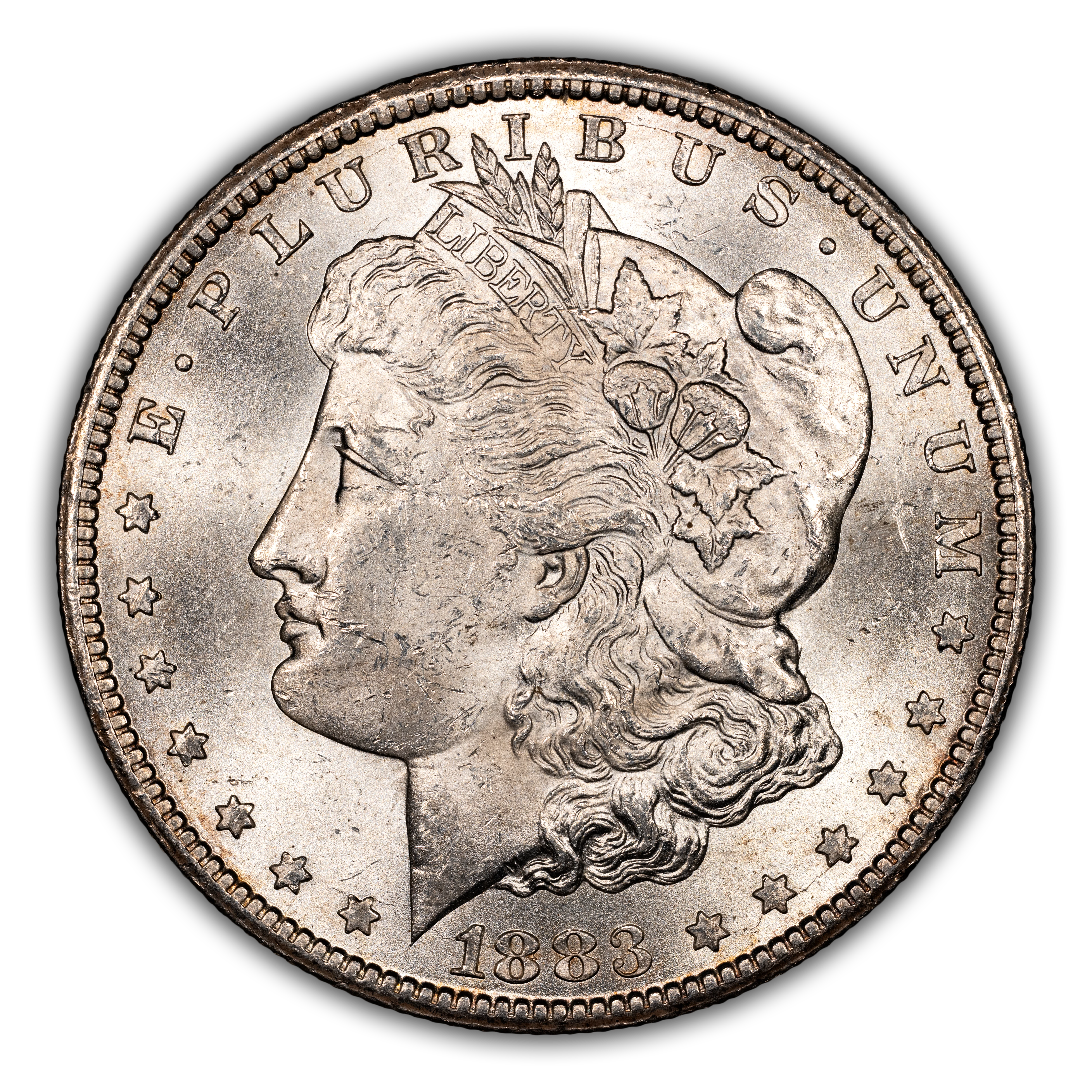 1883-CC $1  CC/CC, Clashed Die Break Cap, VAM-5D MS thumbnail 18