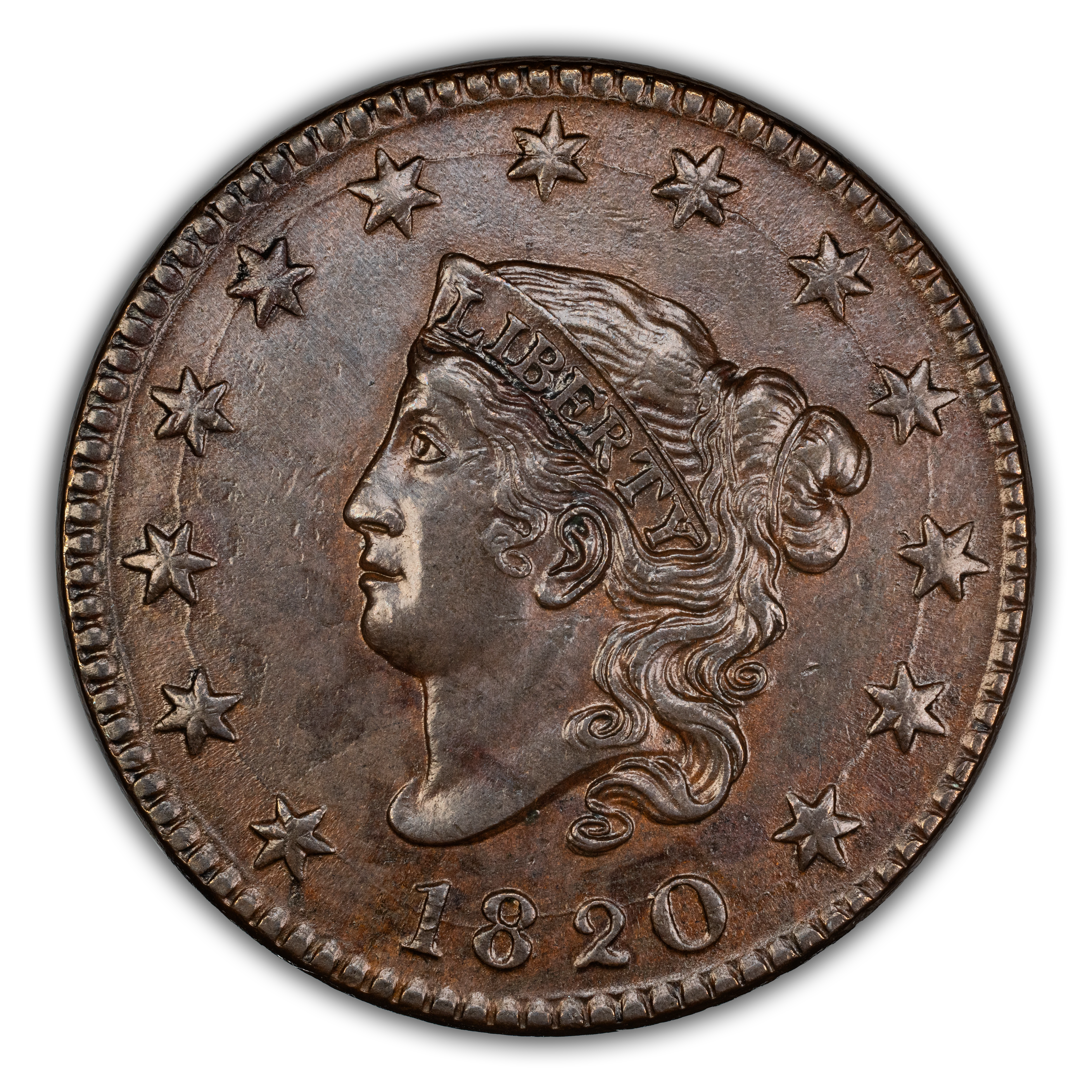 1820 1c Large Date MS BN thumbnail 3