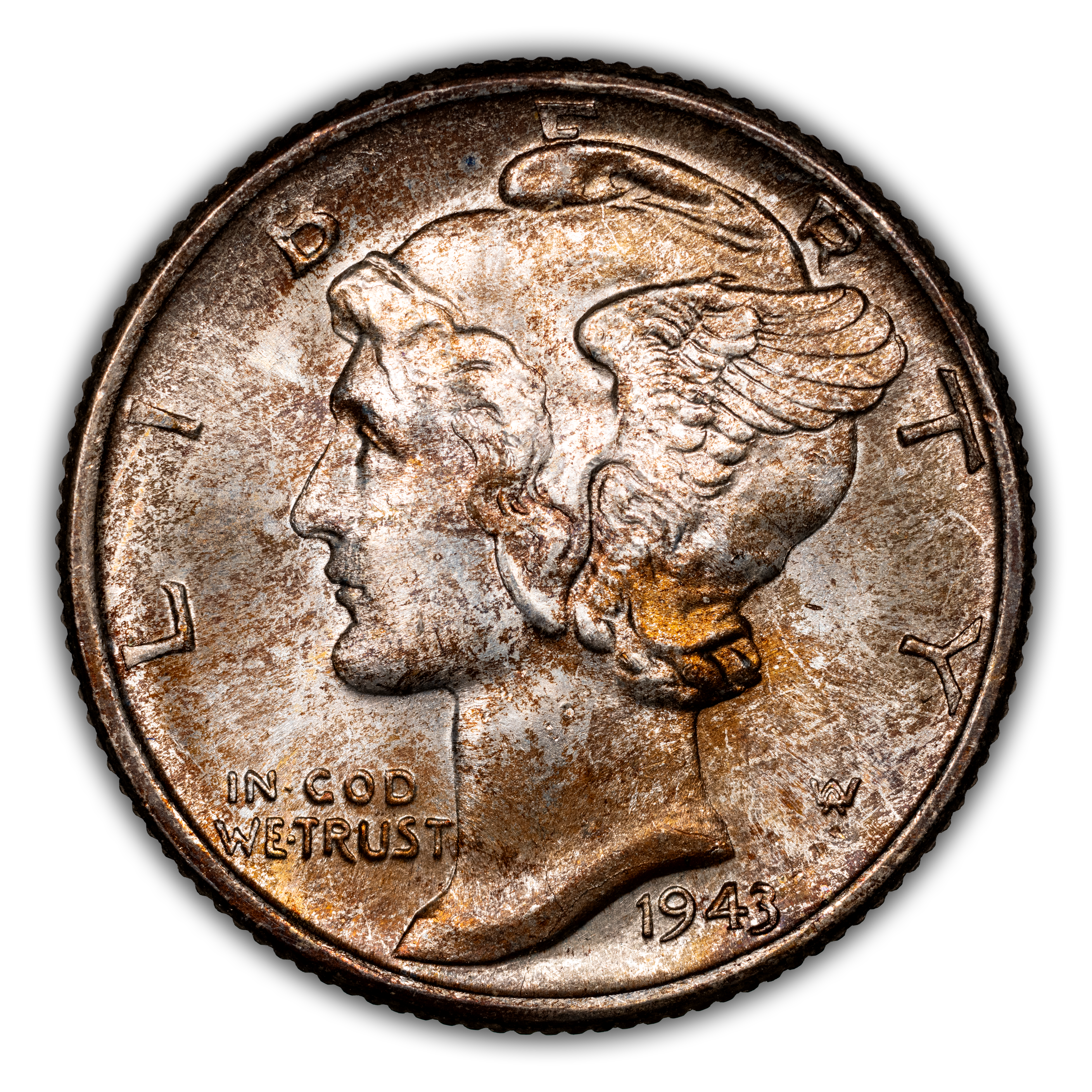 Mercury Dime Set 10c Short Set, 15 Coins MS FB MS64 FB thumbnail 24