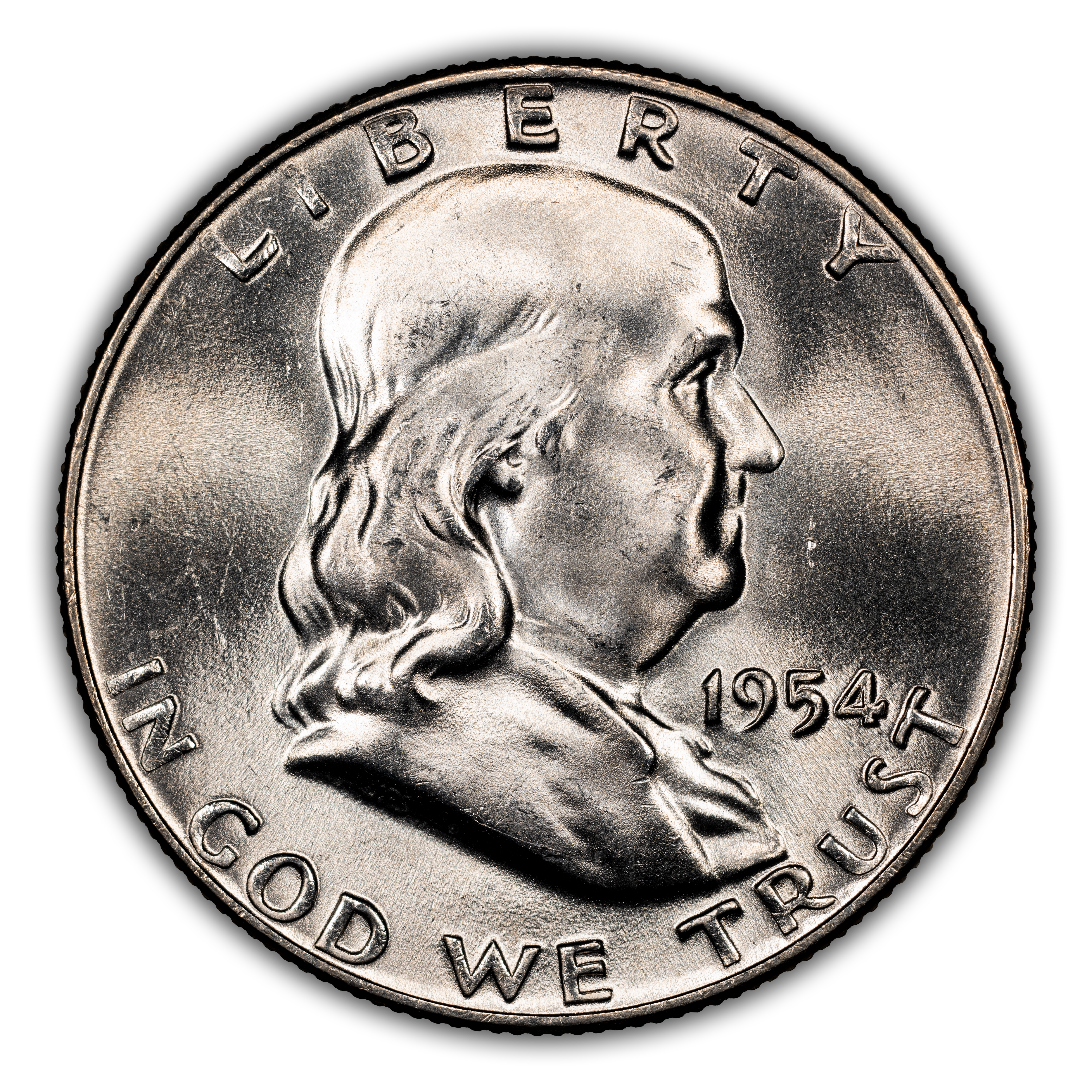 1954-D 50c Obverse Die Clash, FS-402 MS thumbnail 2