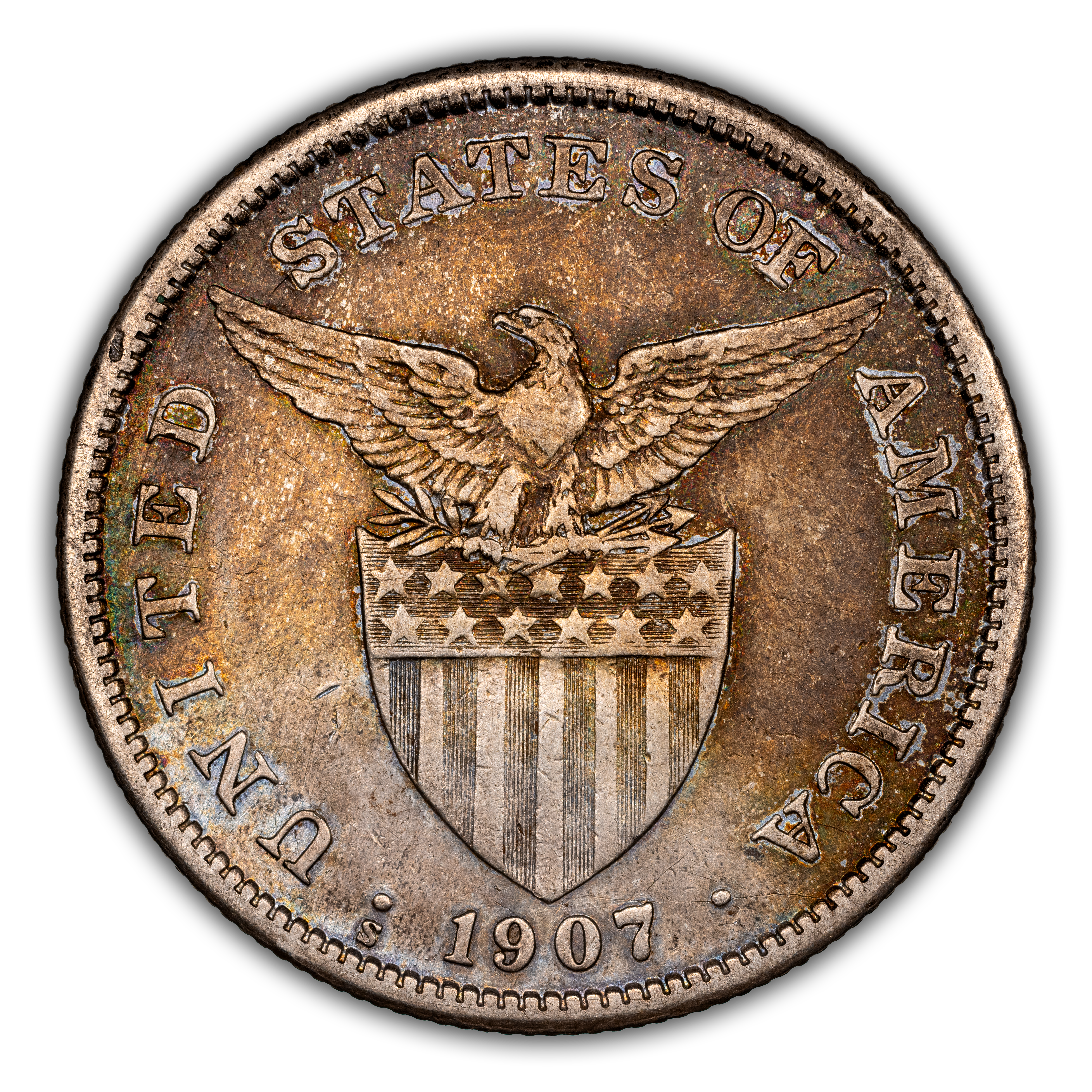 1907-S Peso U.S. Philippines MS thumbnail 9