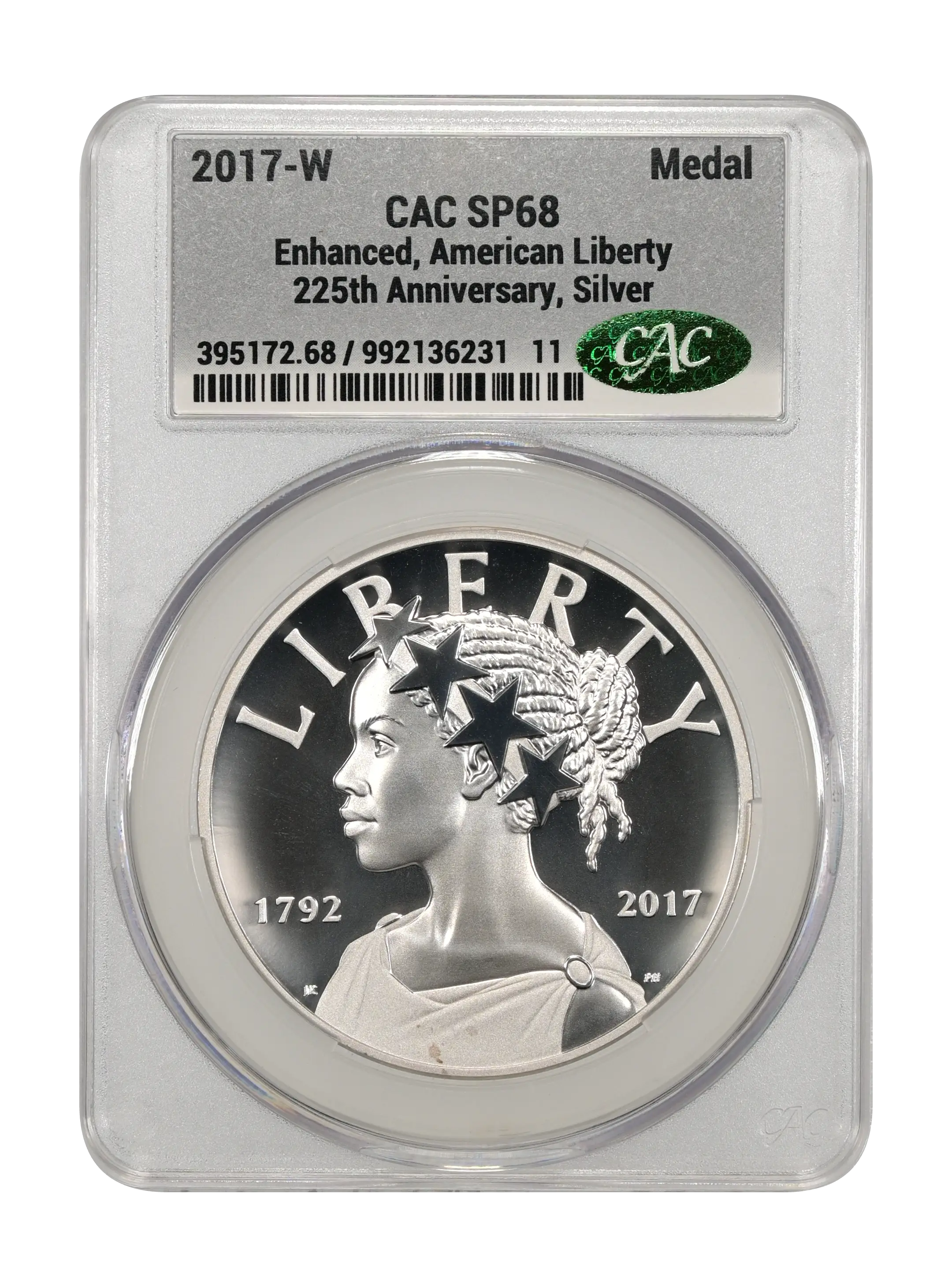 2017-W Medal 1oz Silver, American Liberty, 225th Anniversary SP thumbnail 9