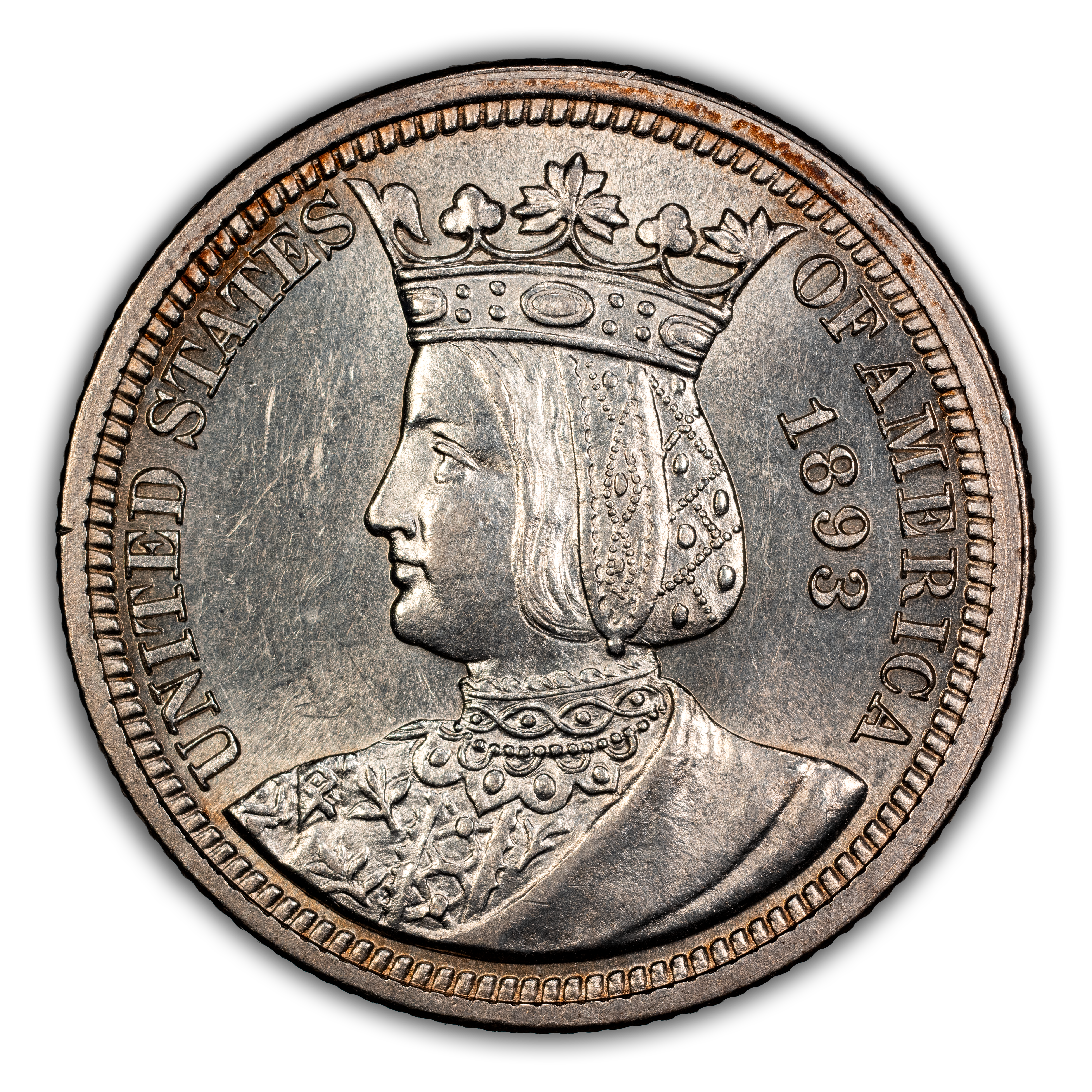 1893 25c Isabella MS thumbnail 4
