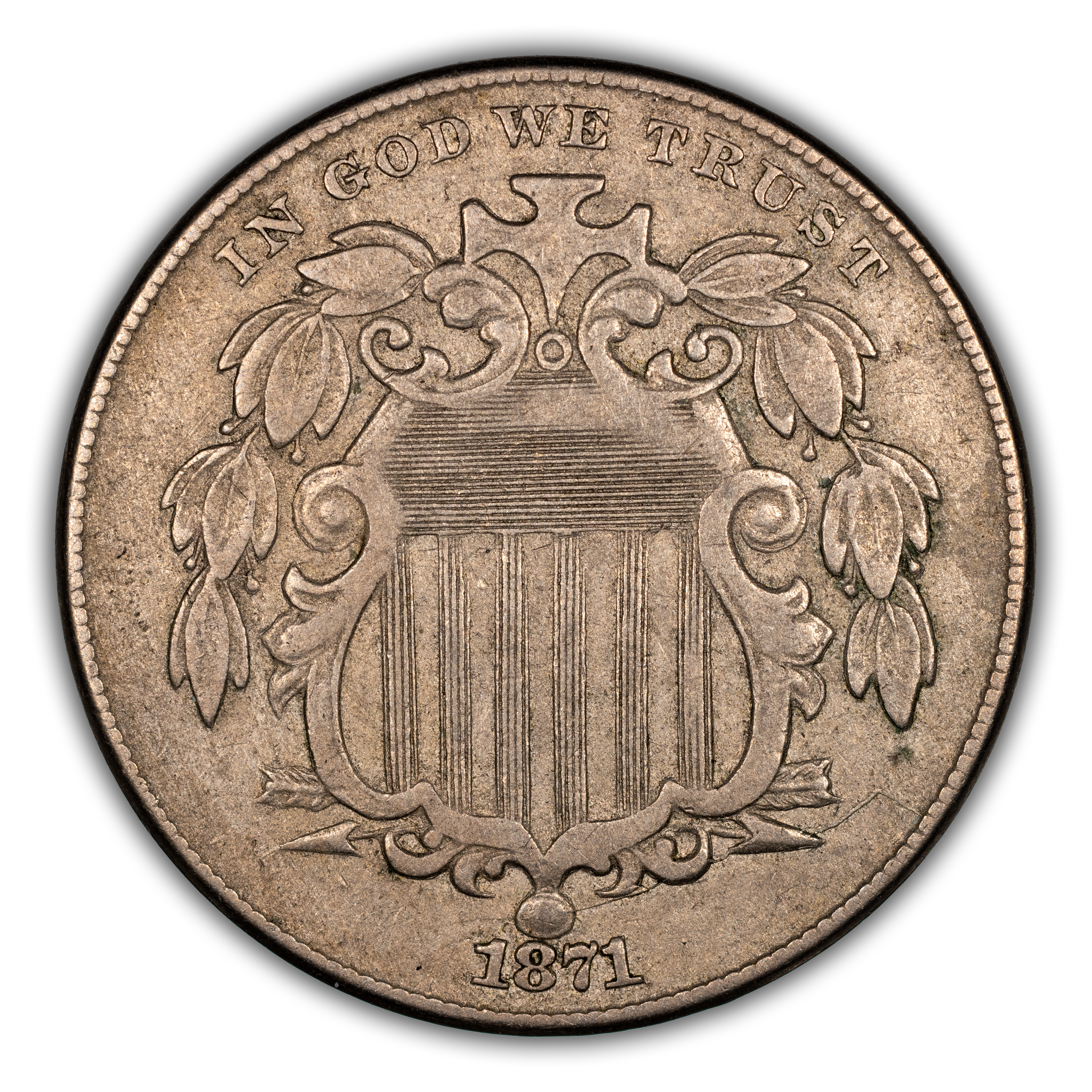 1871 5c MS PL AU58 PL thumbnail 2