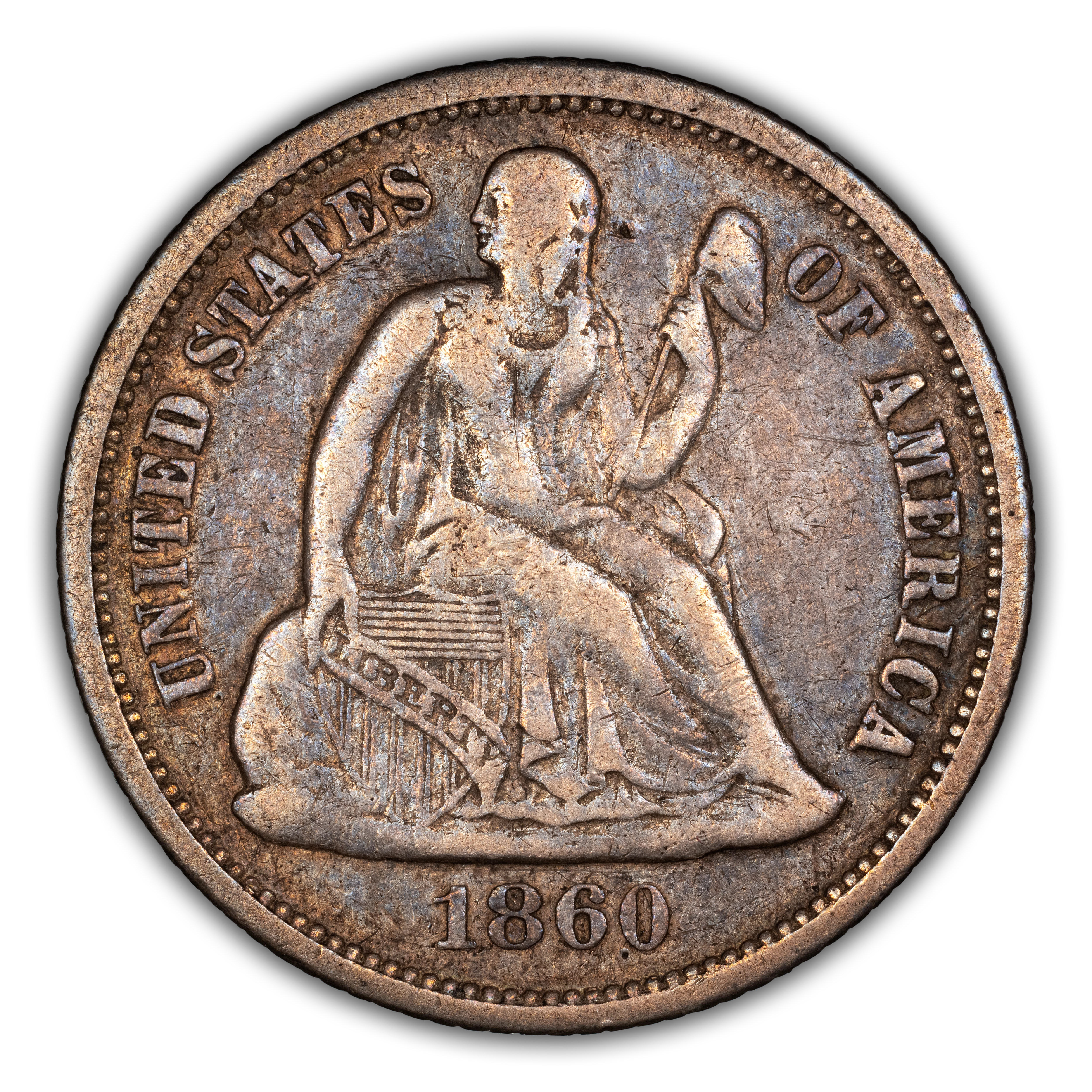 1860-O 10c MS thumbnail 2