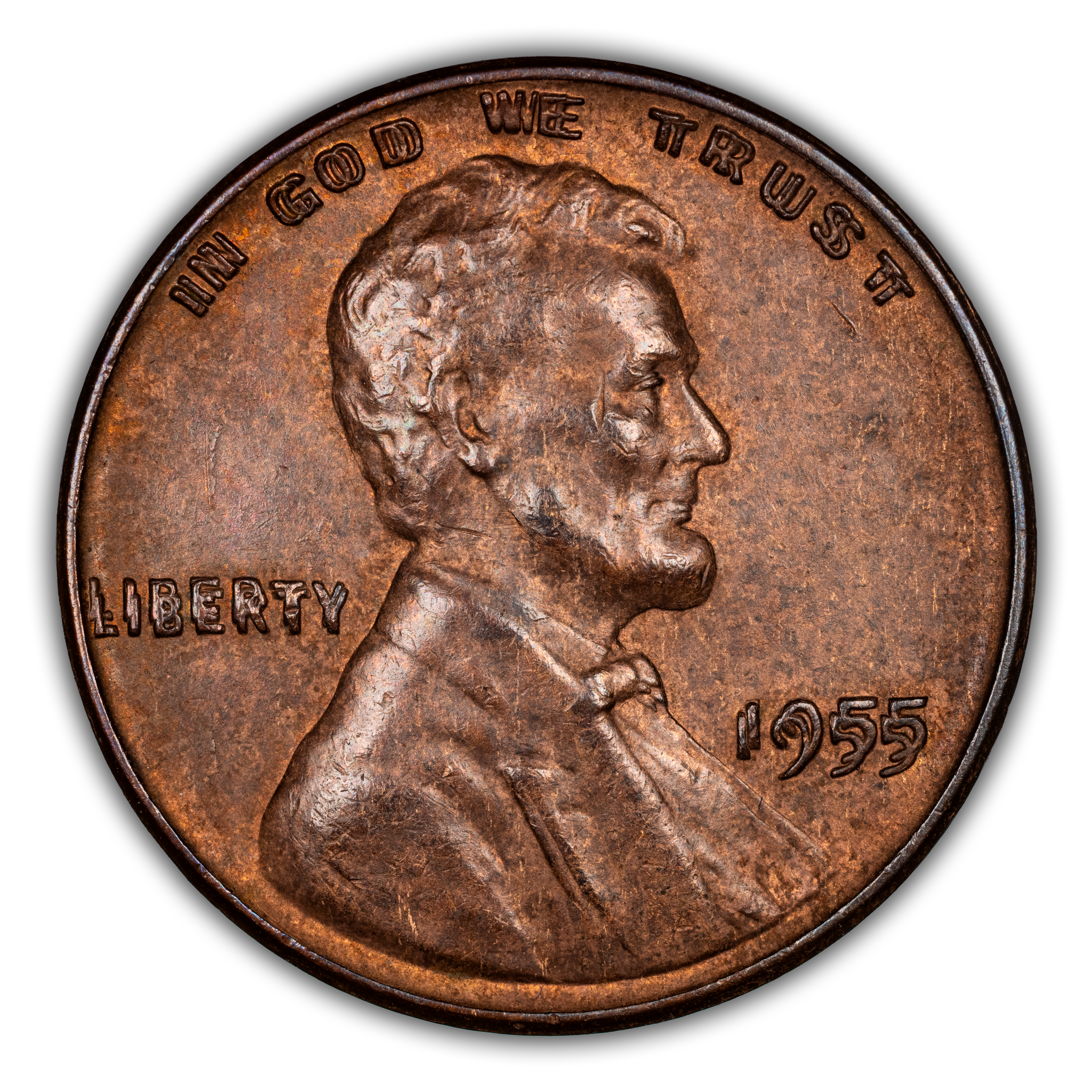 1955 1c Doubled Die Obverse MS BN thumbnail 5
