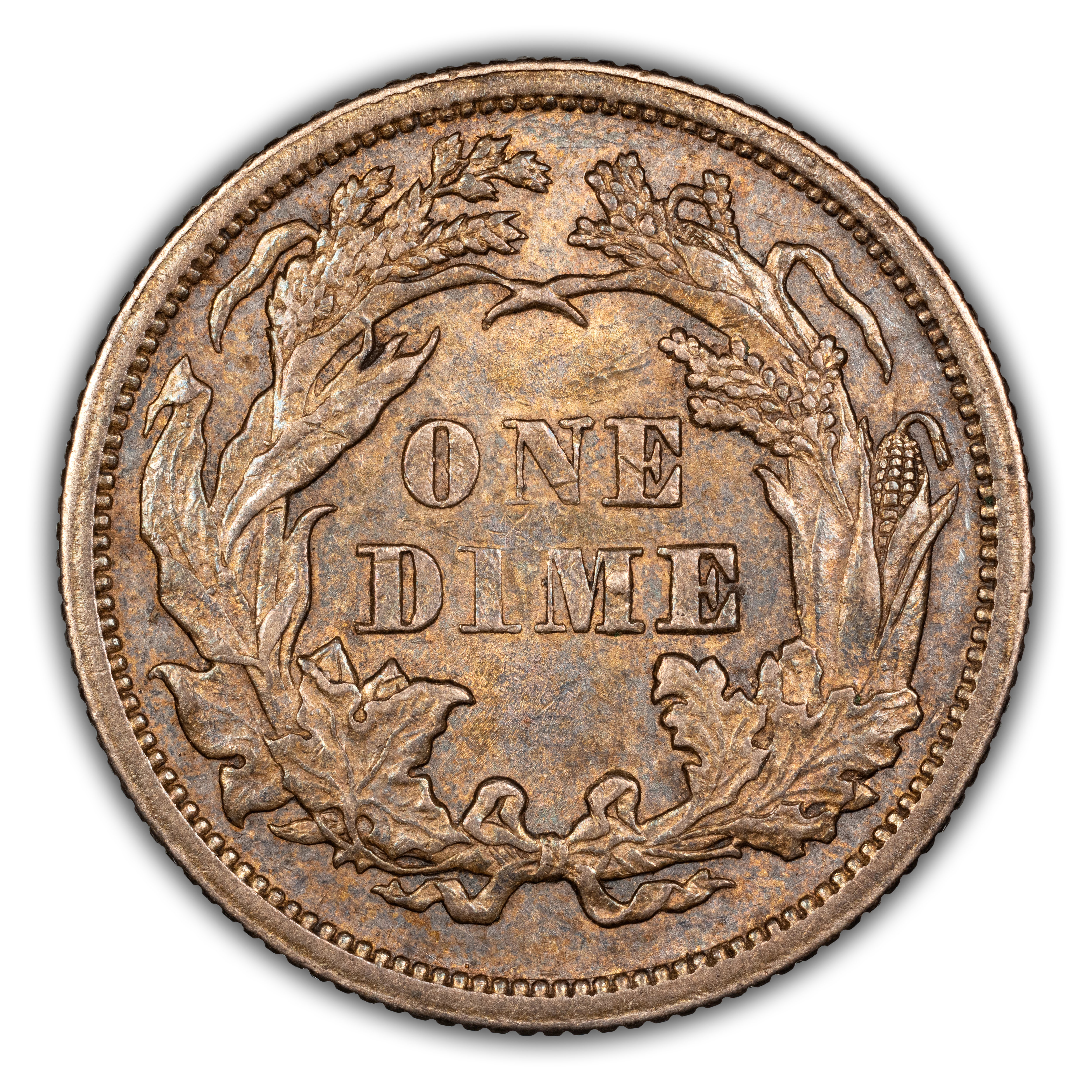 1873 10c No Arrows, Open 3 MS thumbnail 15