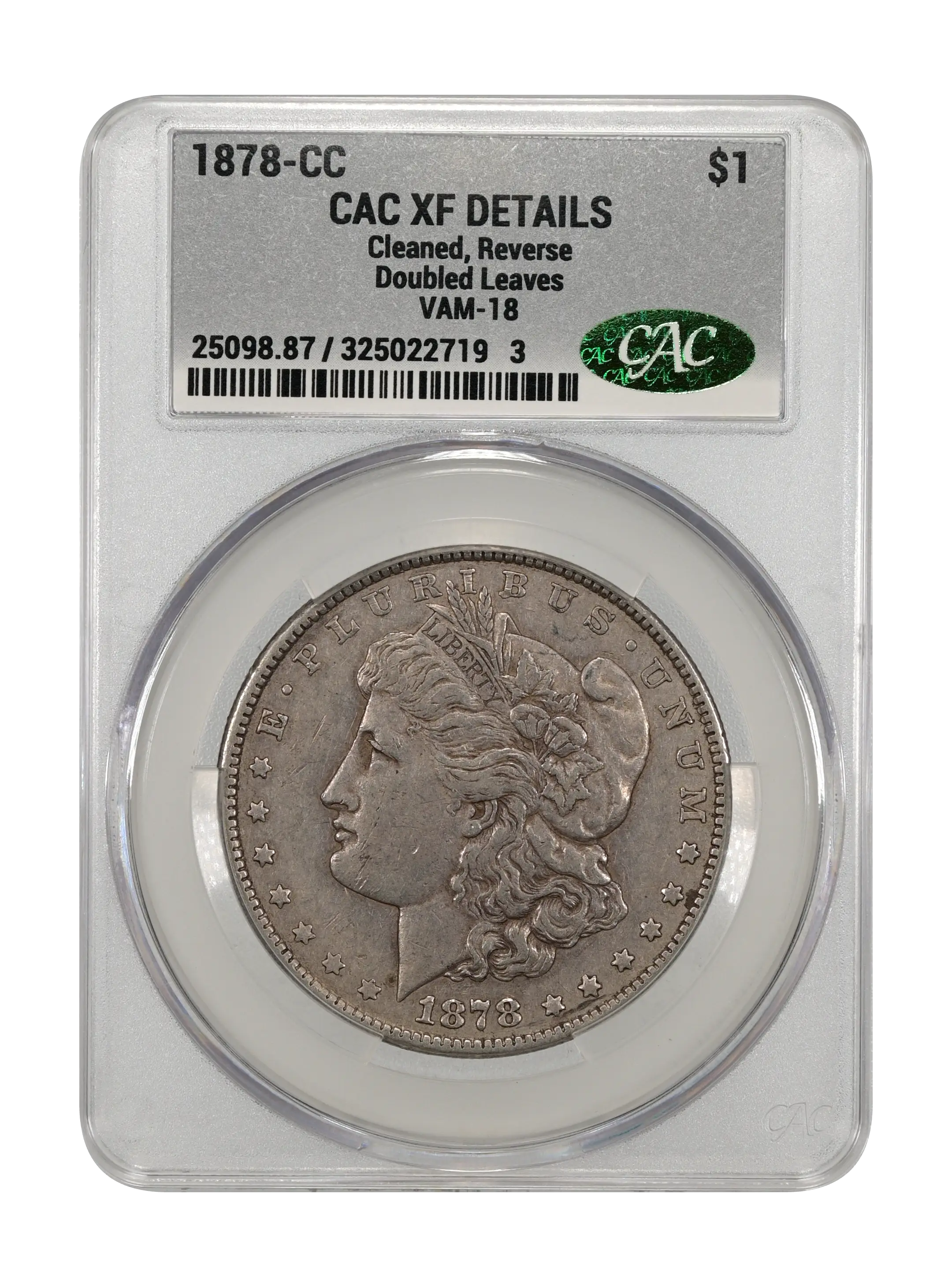 1878-CC $1  Doubled Leaves, VAM-18 MS thumbnail 13