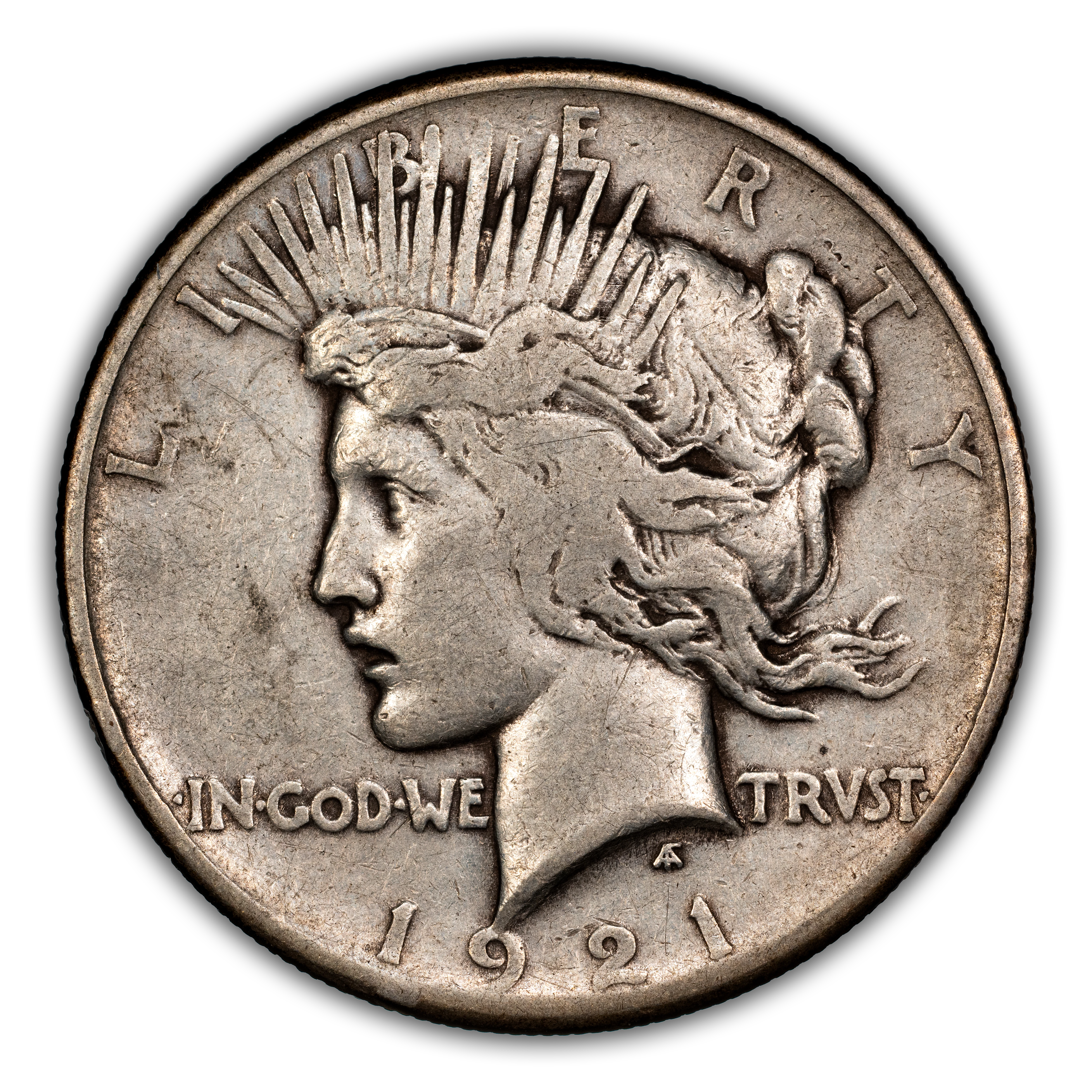 1921 $1  Peace, High Relief MS thumbnail 6