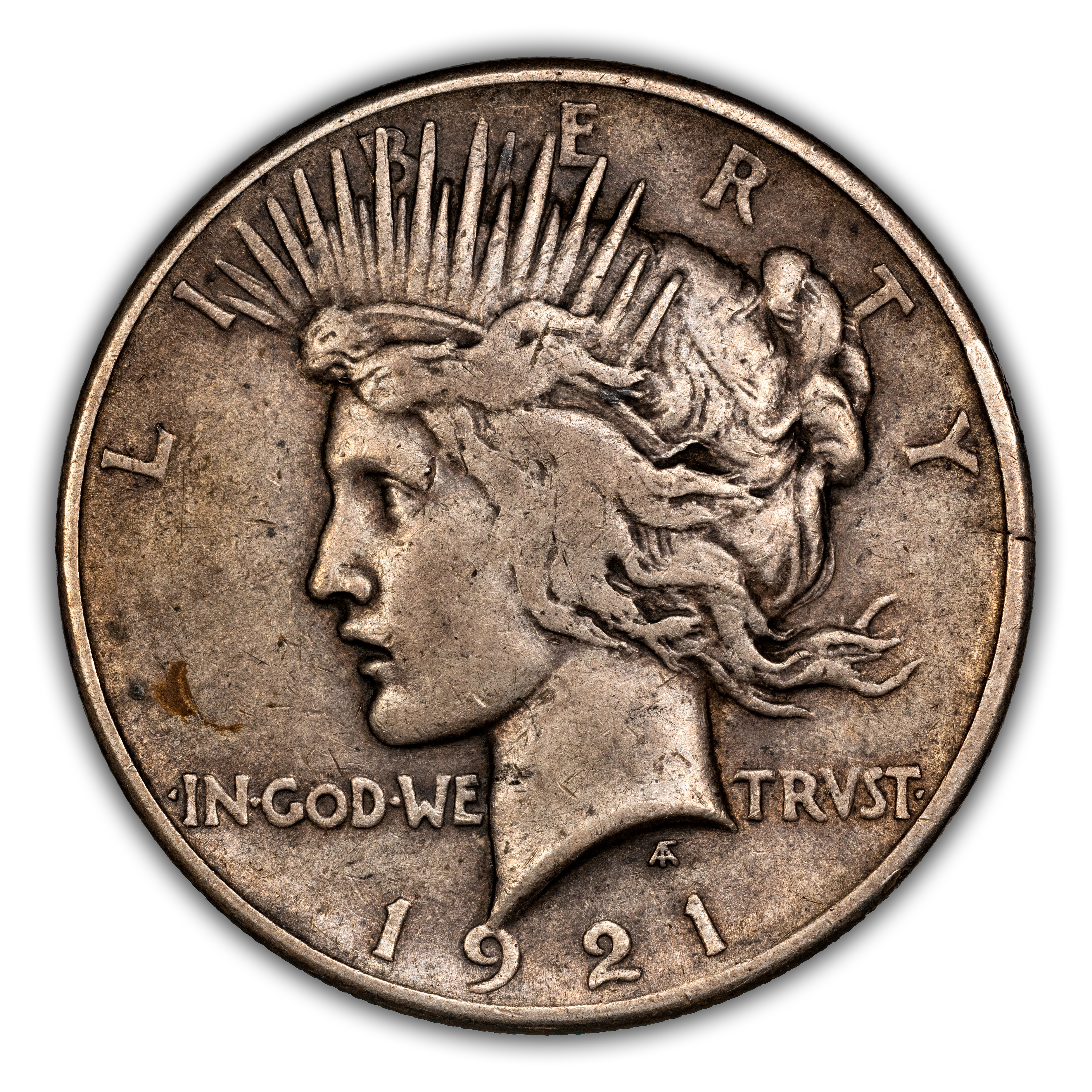 1921 $1  Peace, High Relief MS thumbnail 8