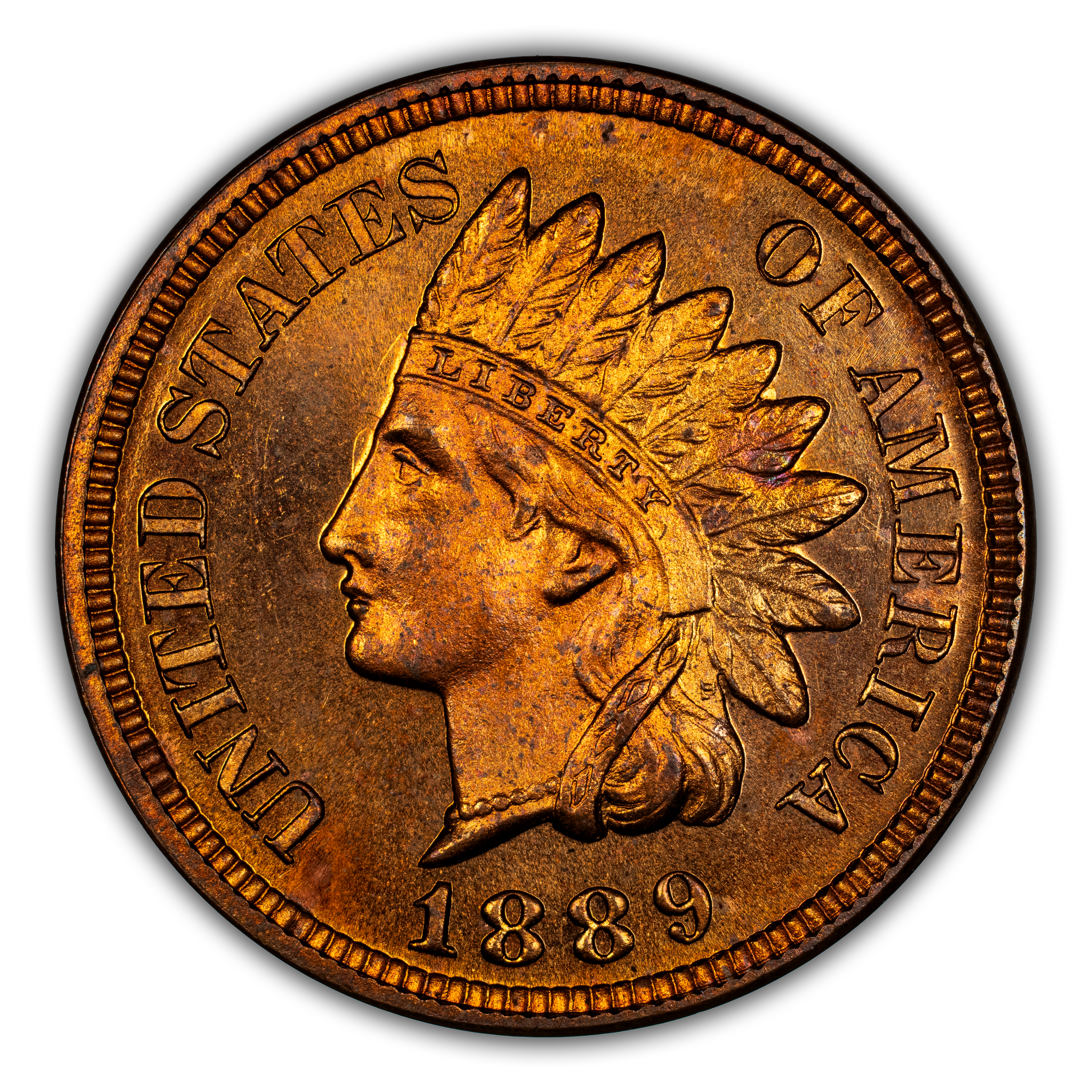 1889 1c PR RD PR60 RD CAC thumbnail 3
