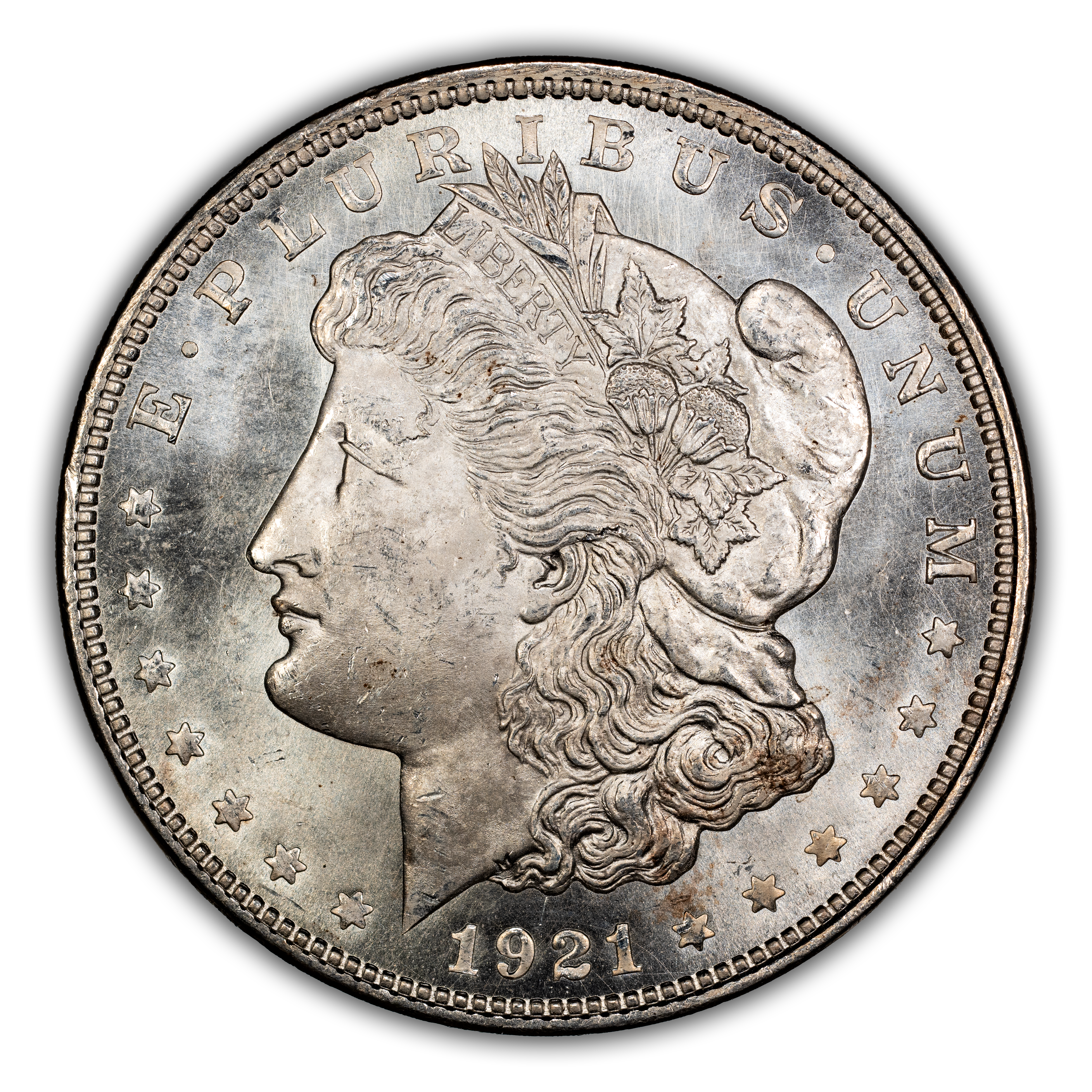 1921 $1  Morgan, Meteor Die Gouges, VAM-3i MS thumbnail 3