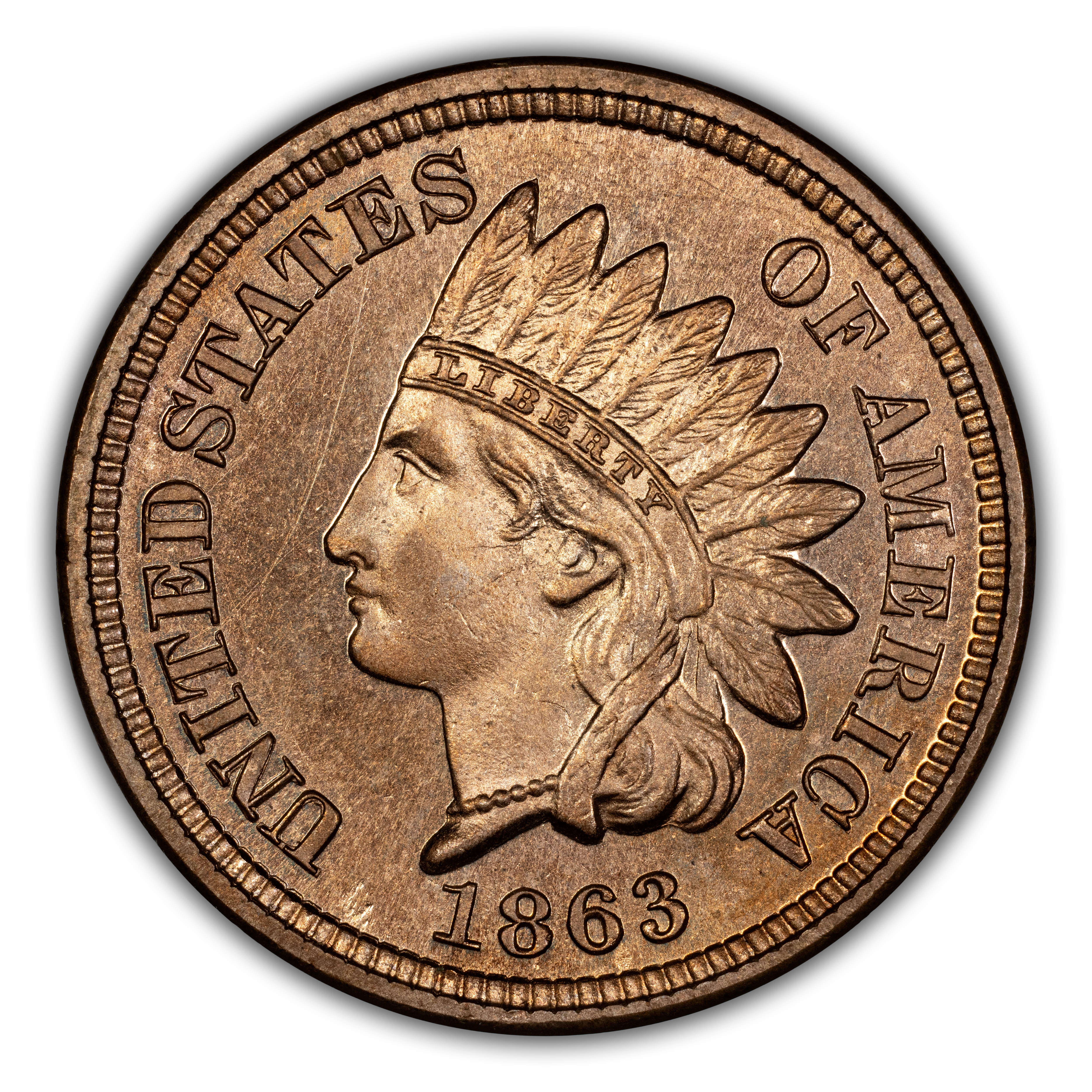 1863 1c PR