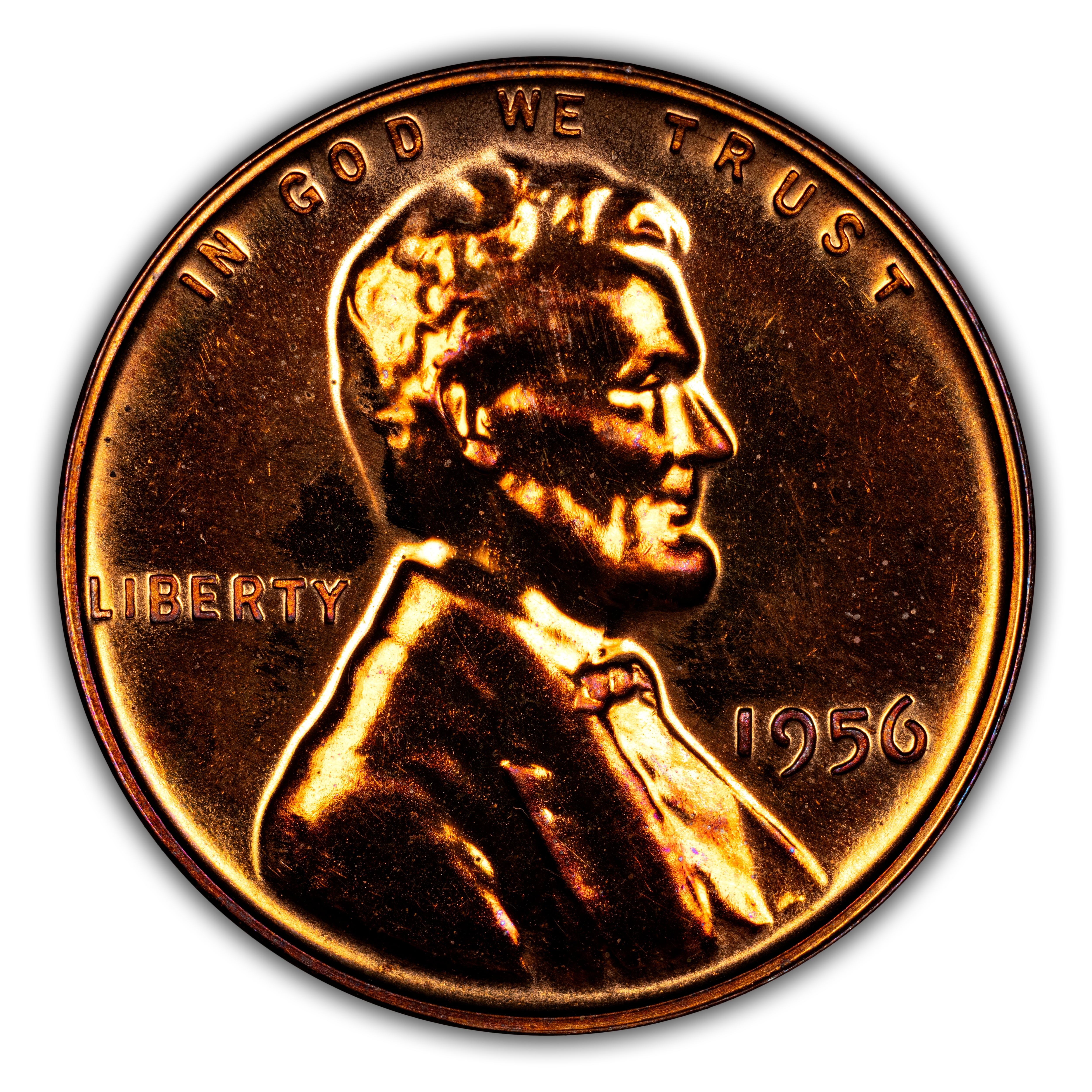 Image for 1956 1c PR RB PR65 RB CAC