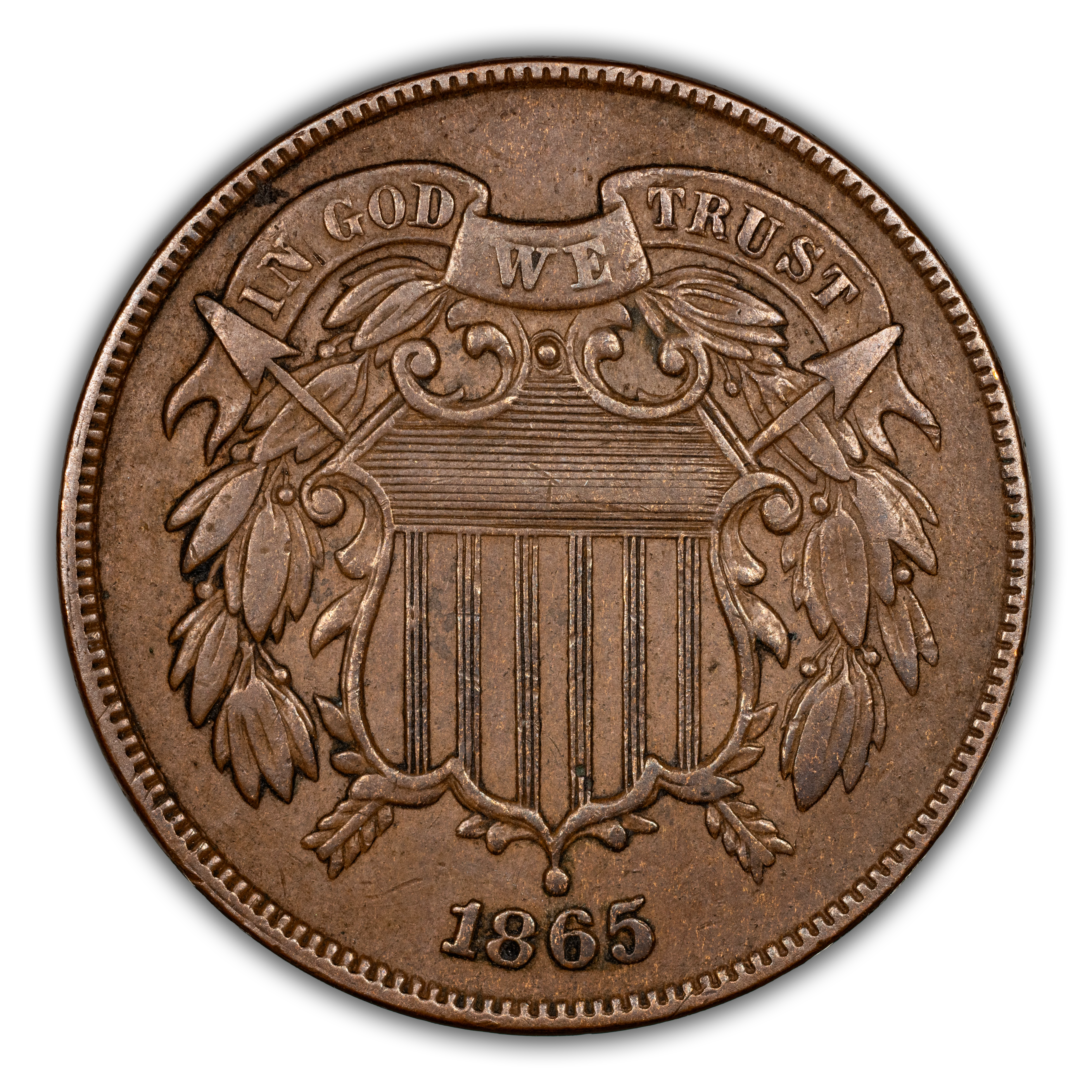 1865 2c Plain 5, O/R Die Clash, FS-401/901 MS BN thumbnail 2