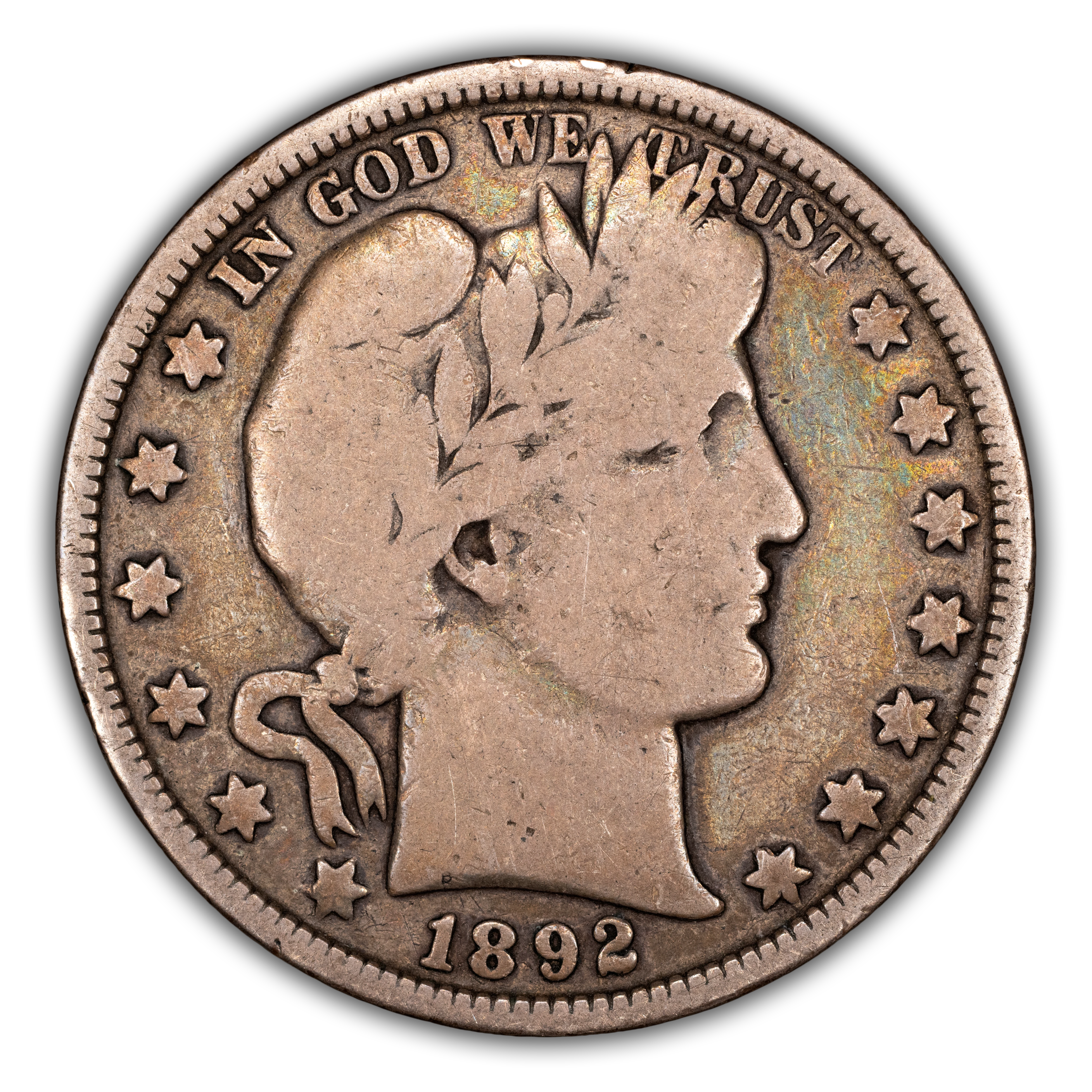 1892 50c AU55 CAC thumbnail 2