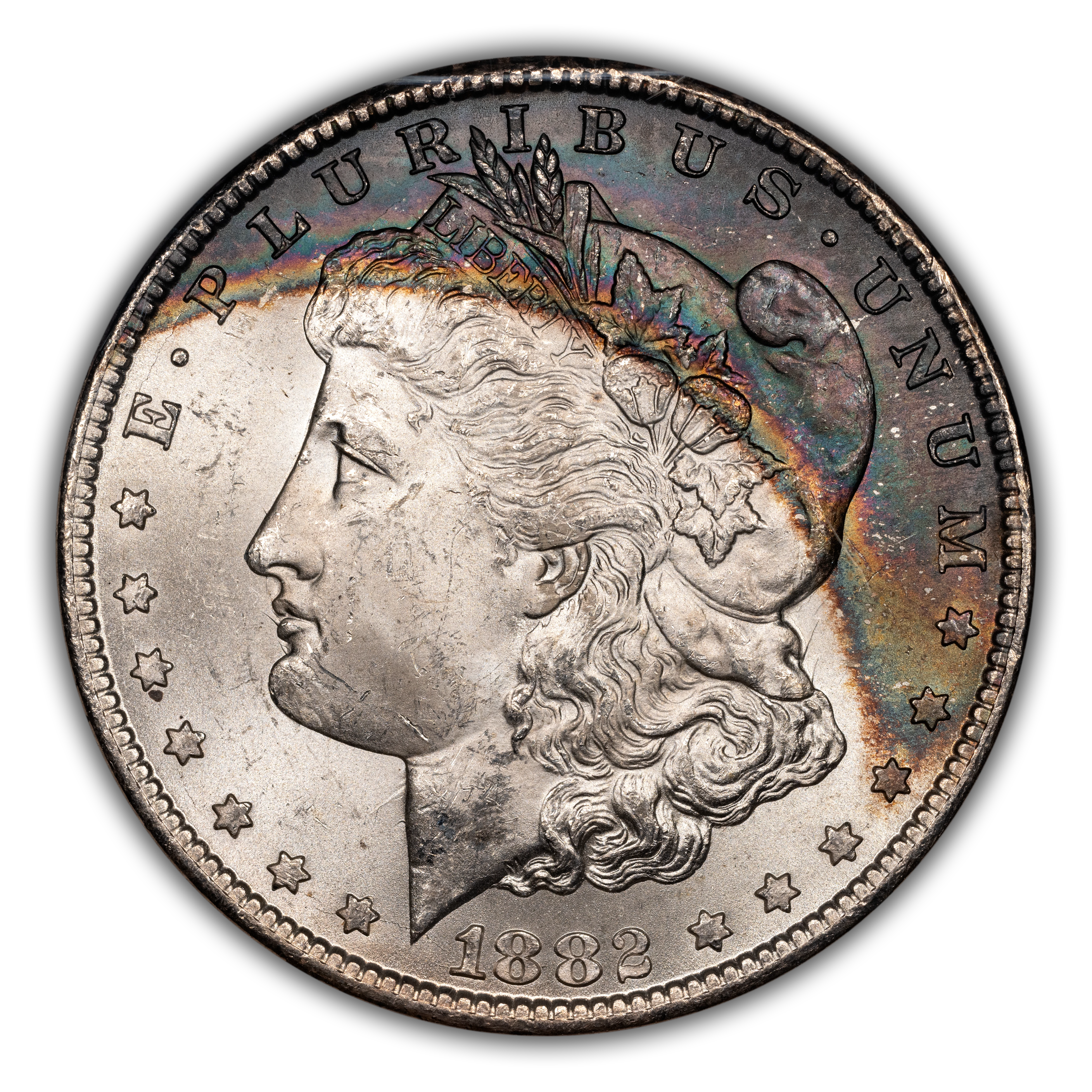 1882-CC $1  GSA Hoard, Die Break Cap, VAM-3C MS thumbnail 2
