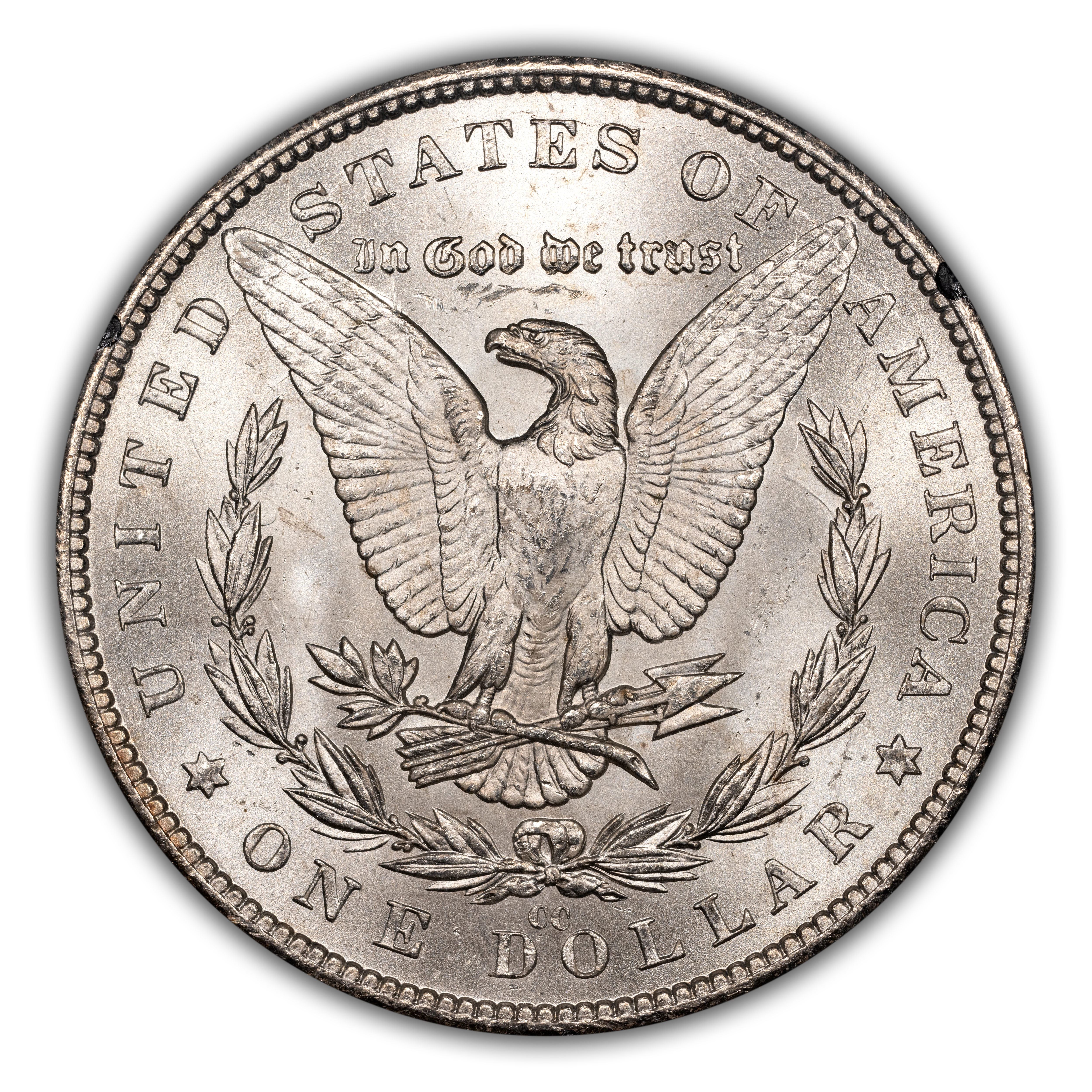 1882-CC $1  GSA Hoard, Die Break Cap, VAM-3C MS thumbnail 3