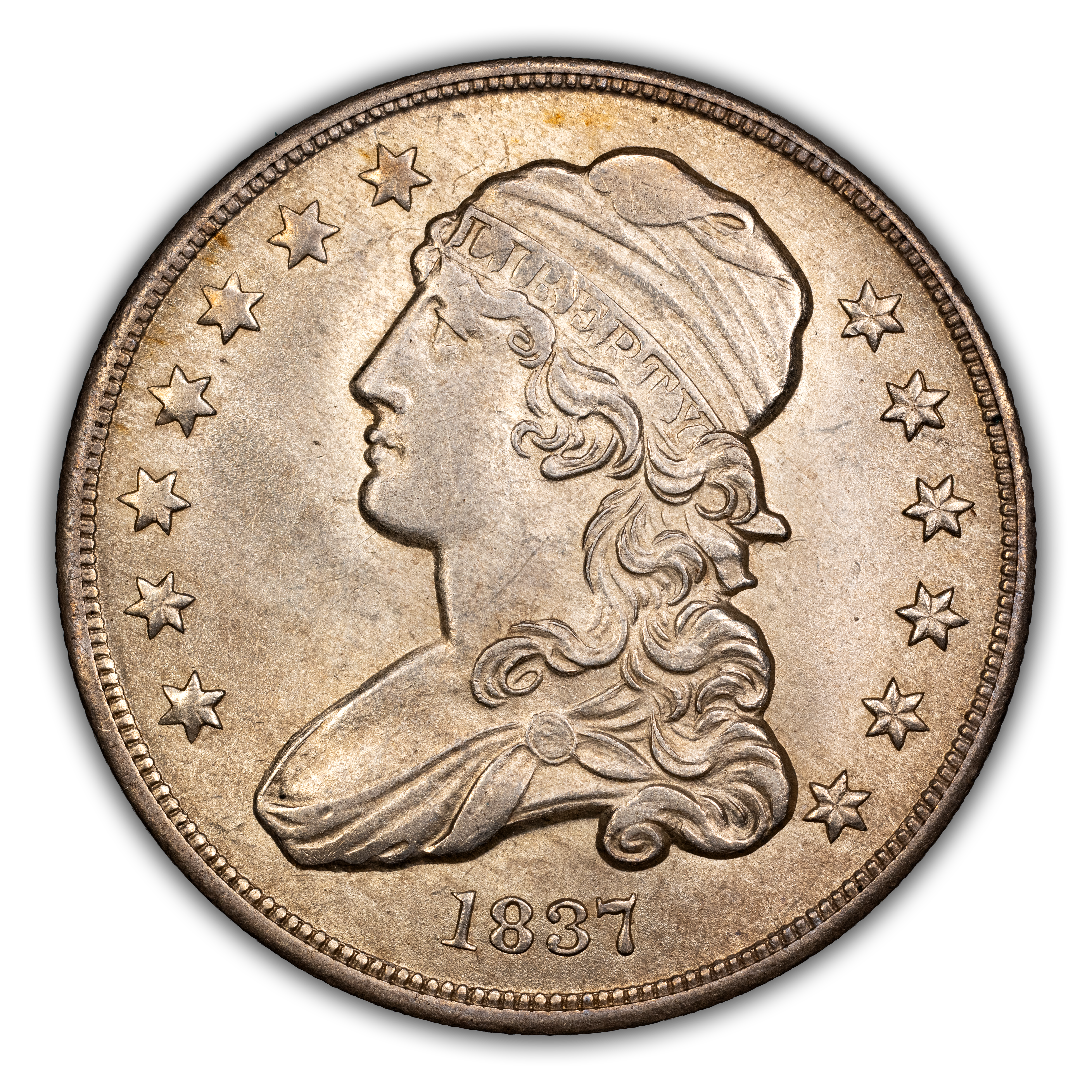 1837 25c B-6 MS thumbnail 2