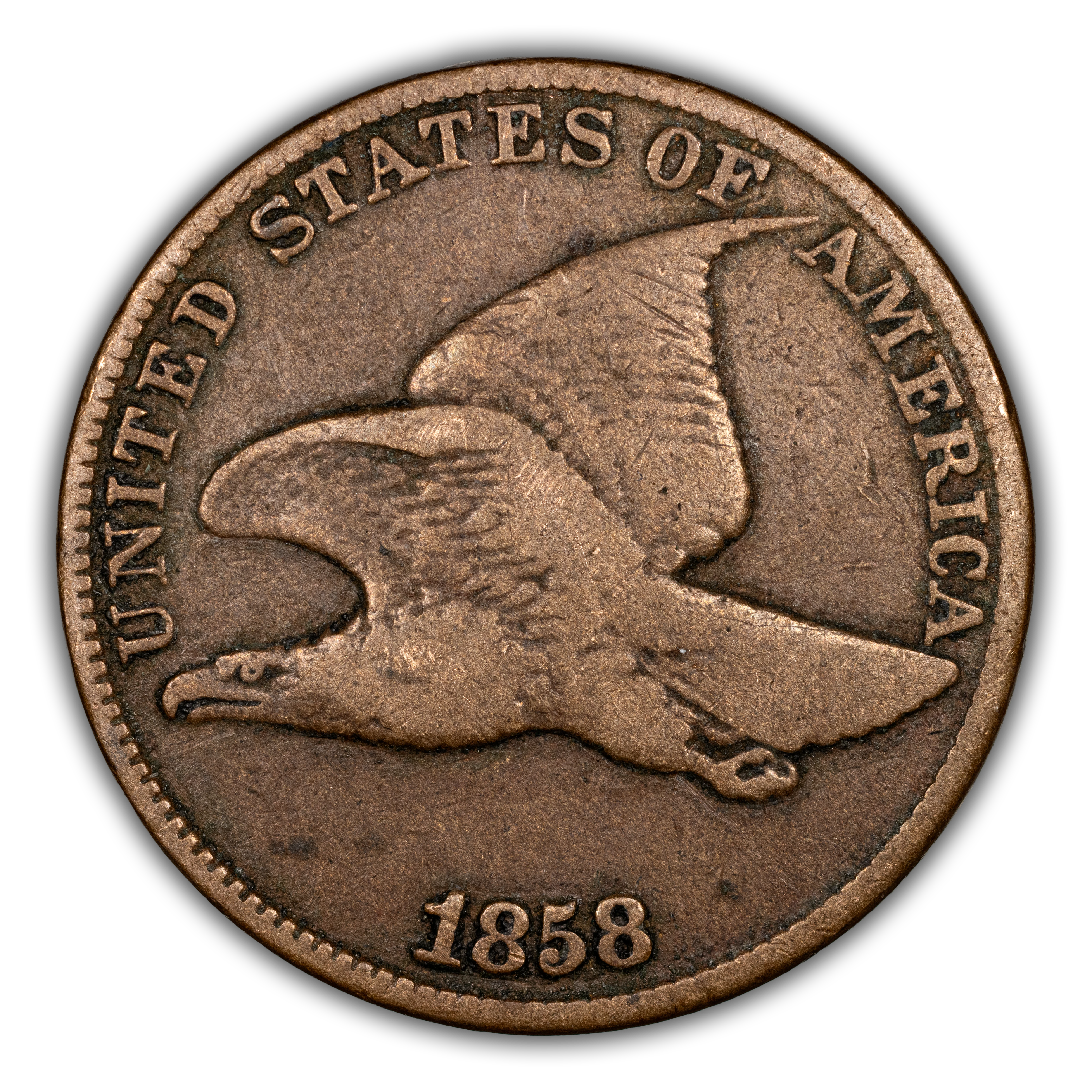 1858 1c Large Letters MS thumbnail 3