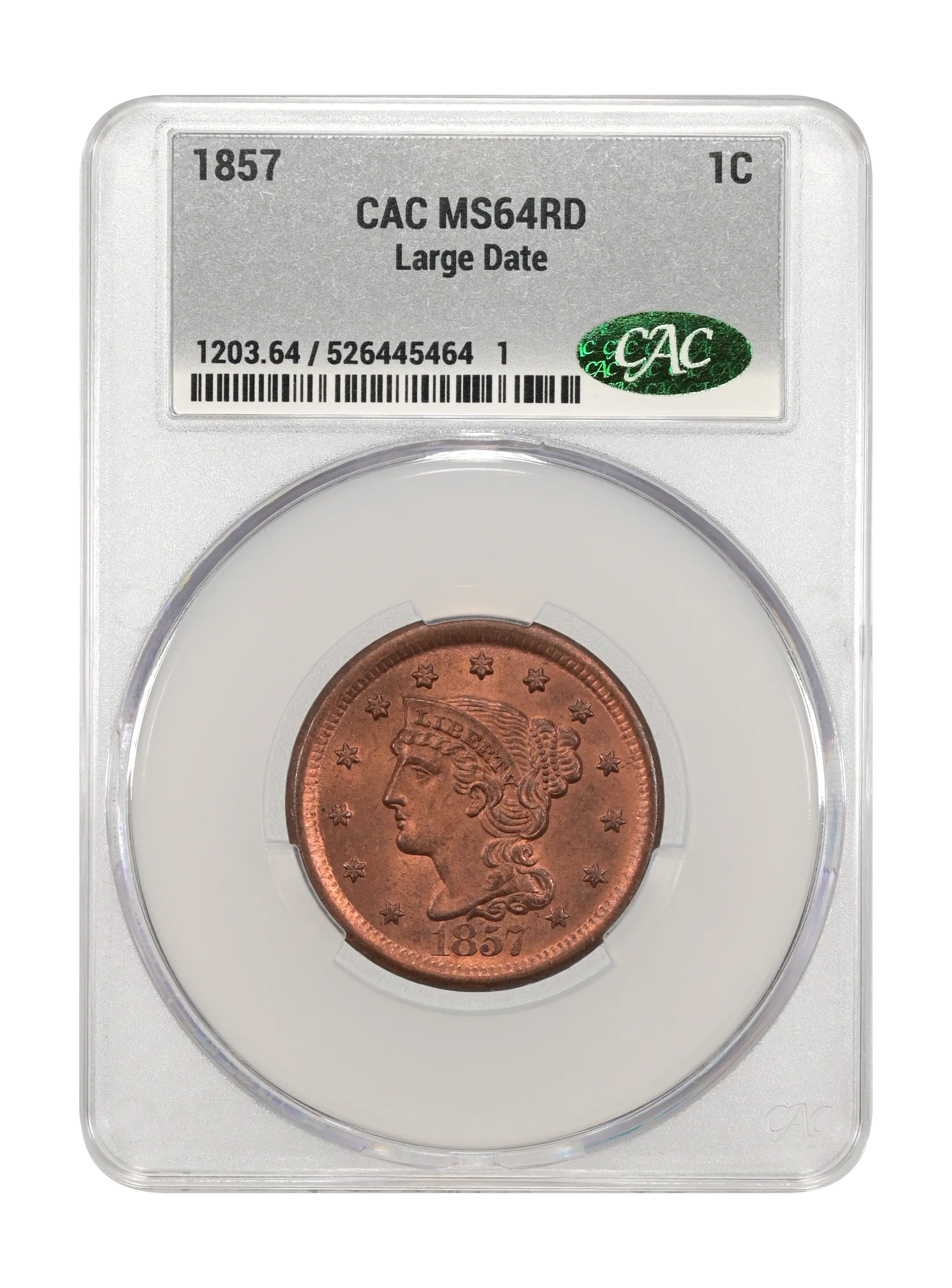 1857 1c Large Date MS RD thumbnail 16