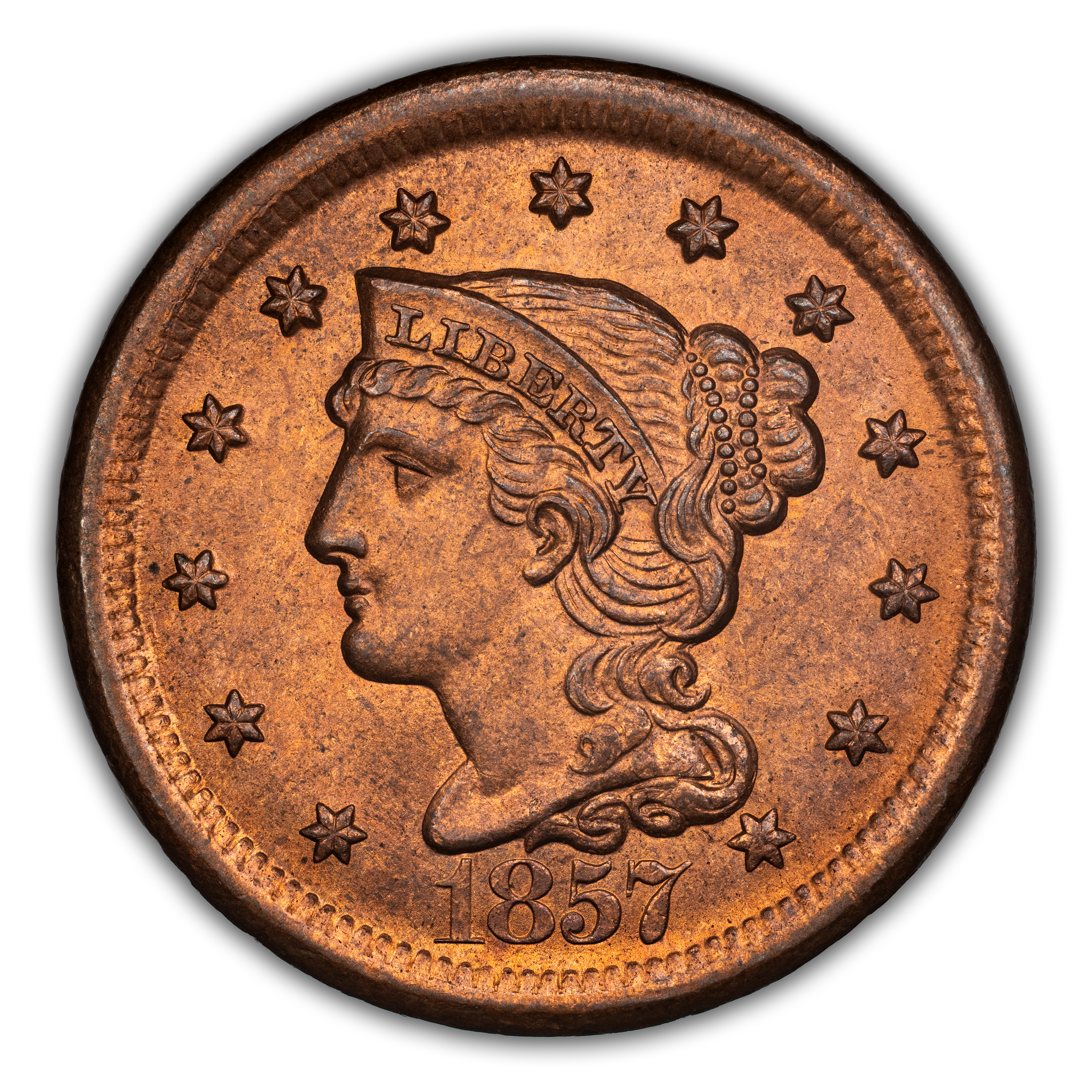 1857 1c Large Date MS RD thumbnail 3