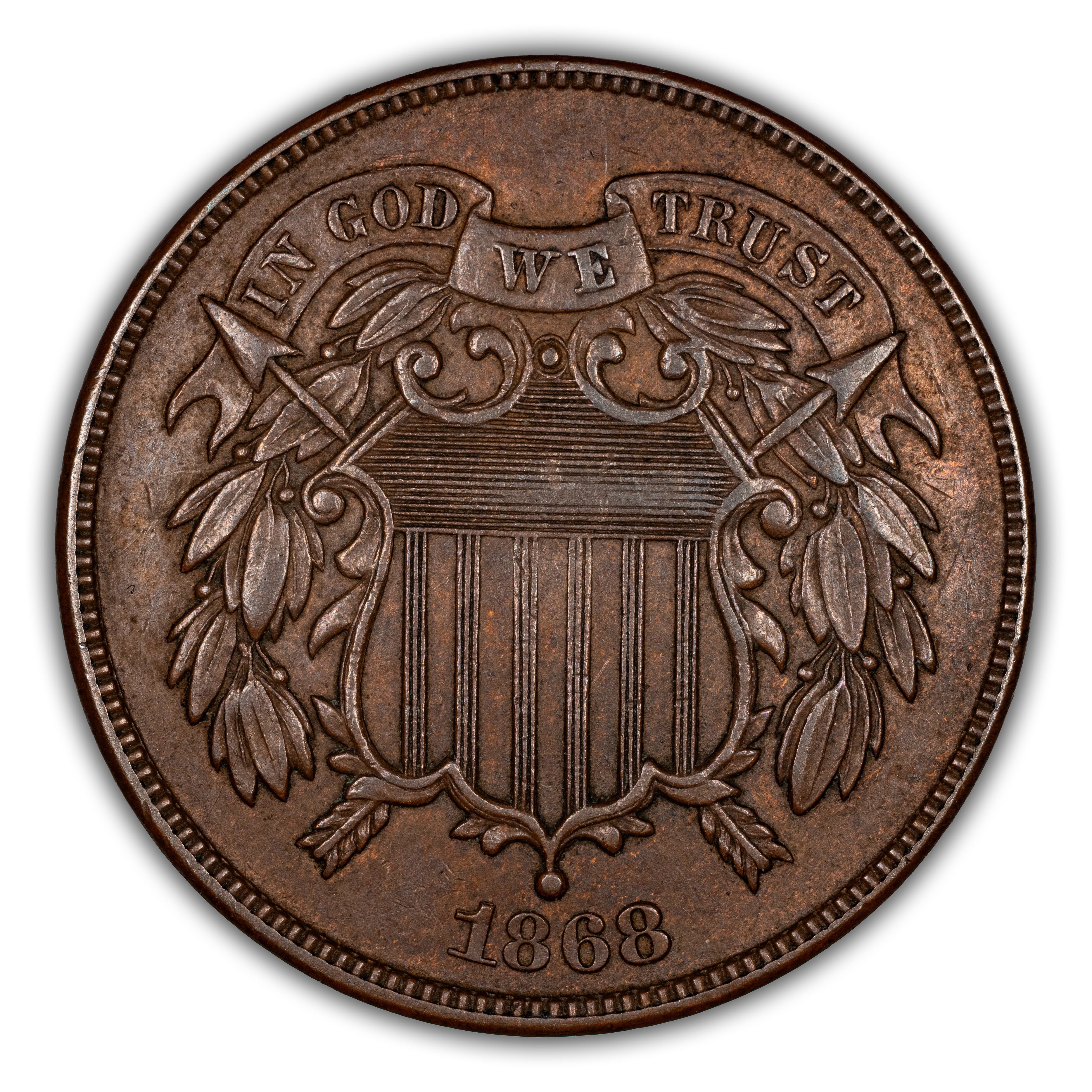1868 2c Misplaced Date, FS-301 MS BN thumbnail 2