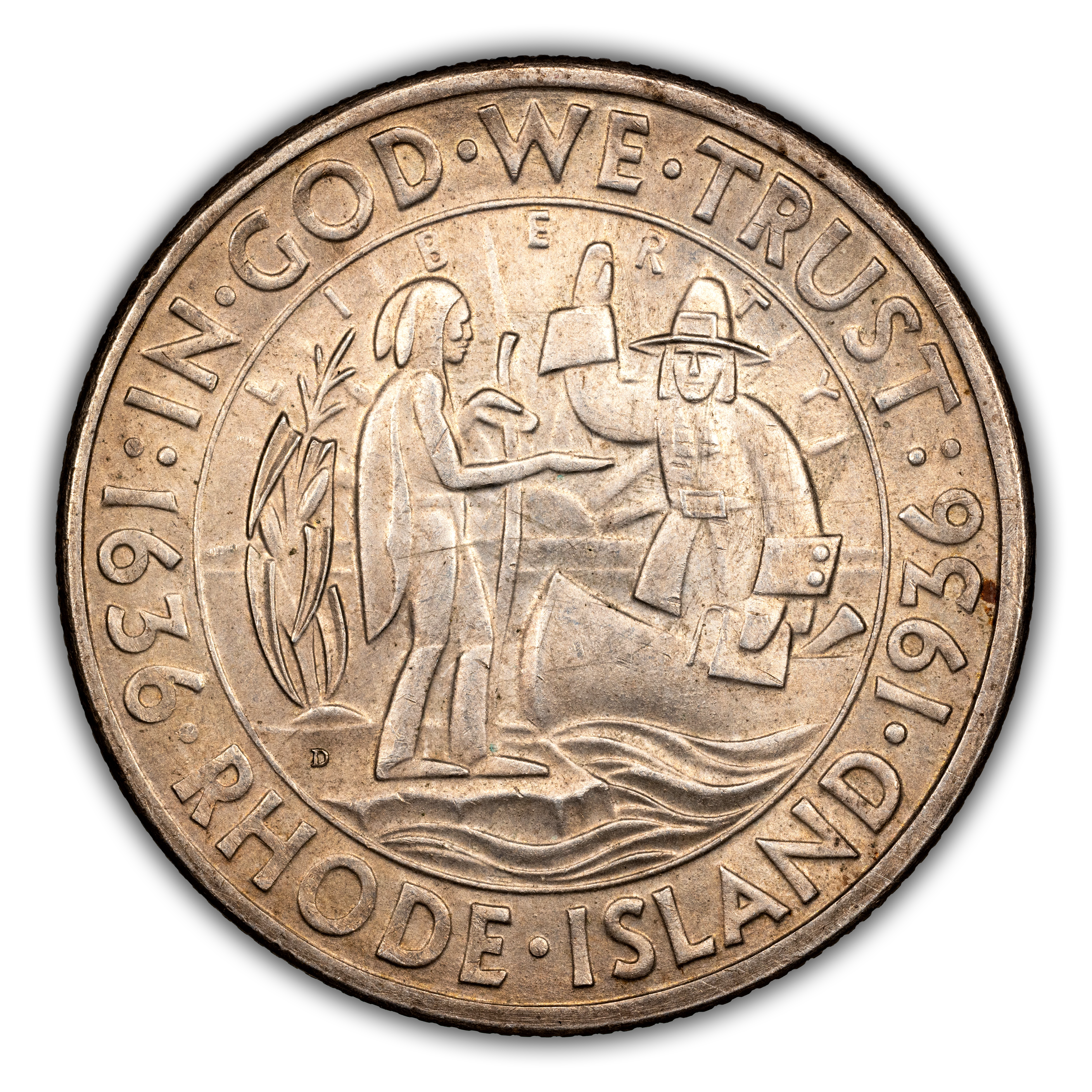 1936-D 50c Rhode Island MS thumbnail 2