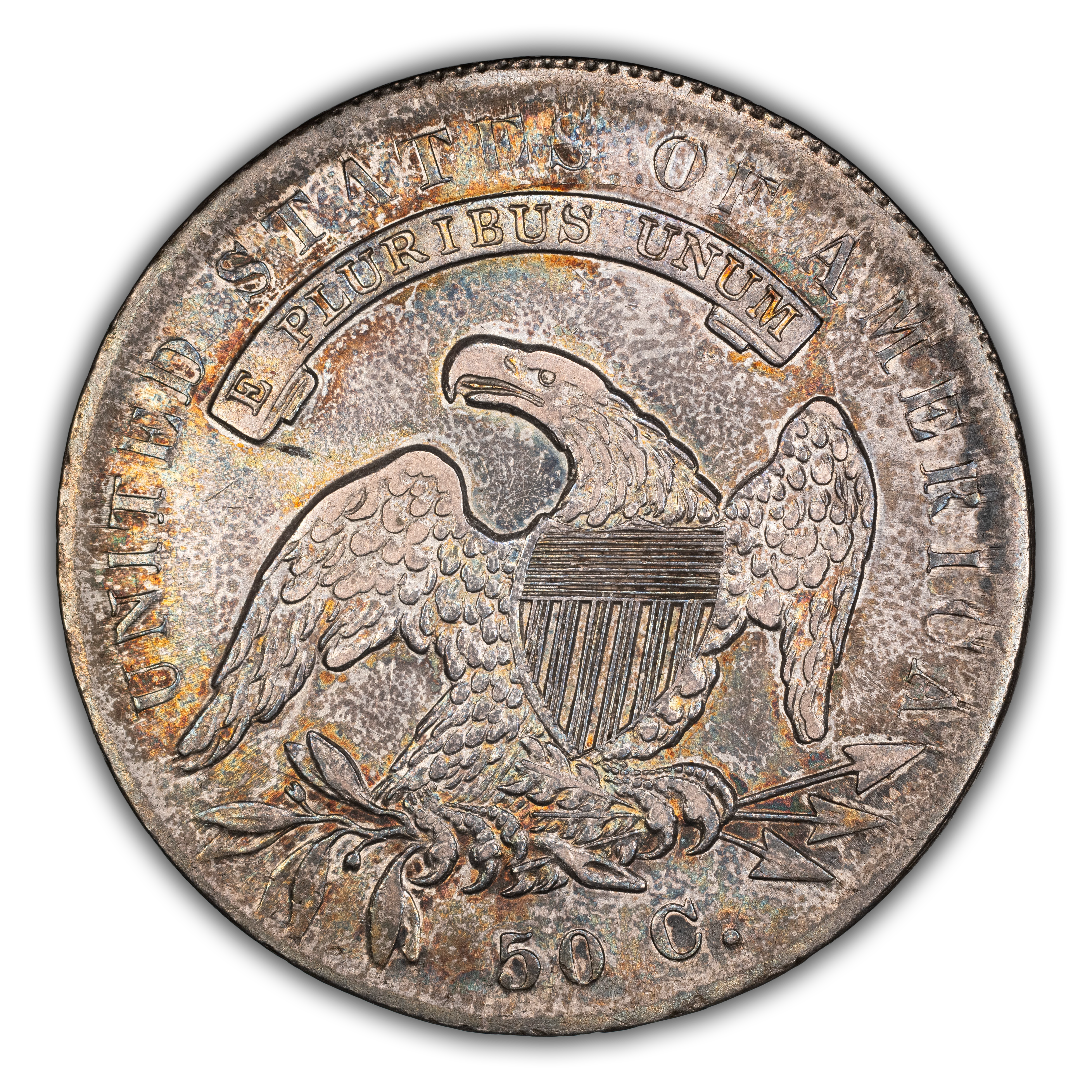 1834 50c Small Date, Small Letters, O-110 MS thumbnail 7