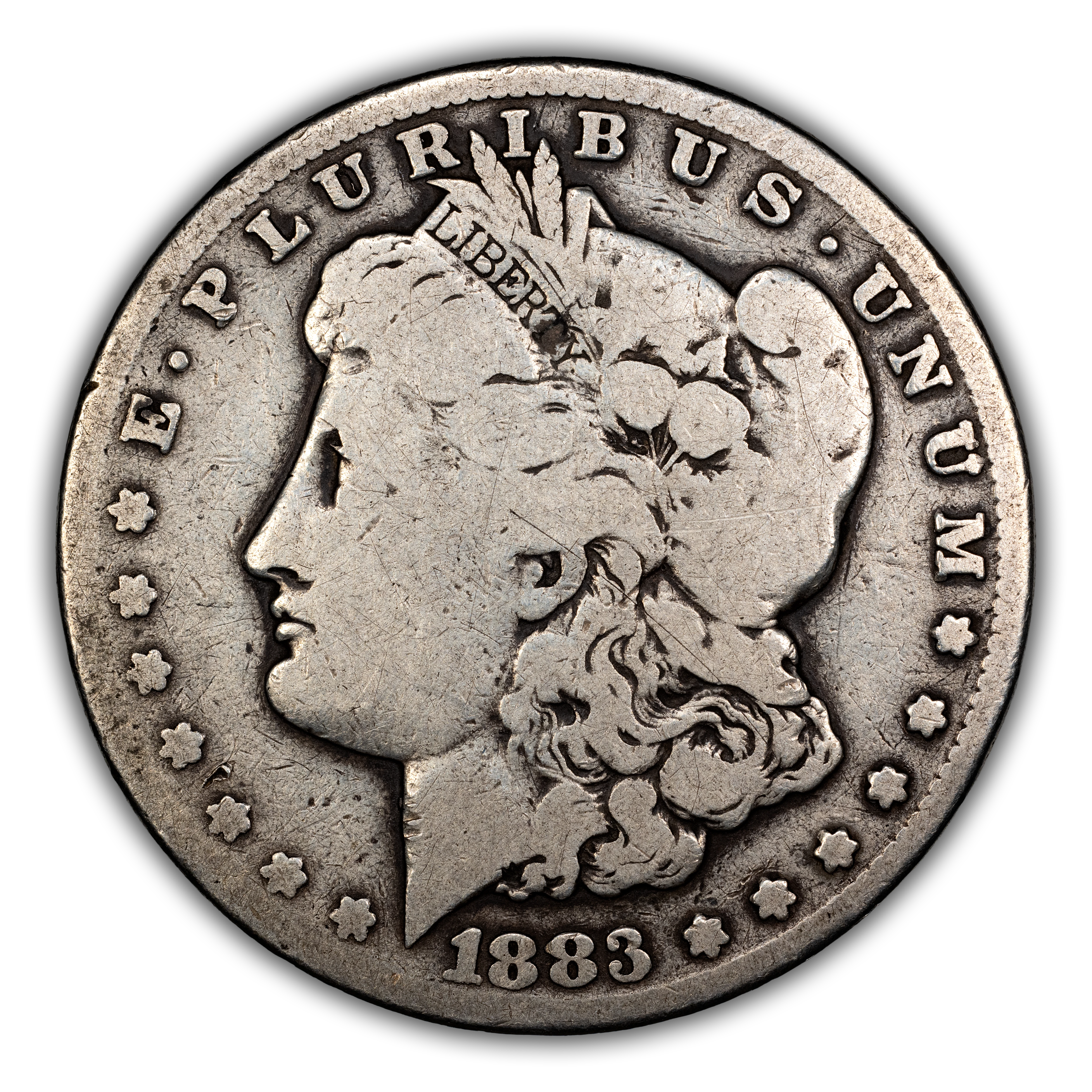 1883-CC $1  CC/CC, Clashed Die Break Cap, VAM-5D MS thumbnail 10