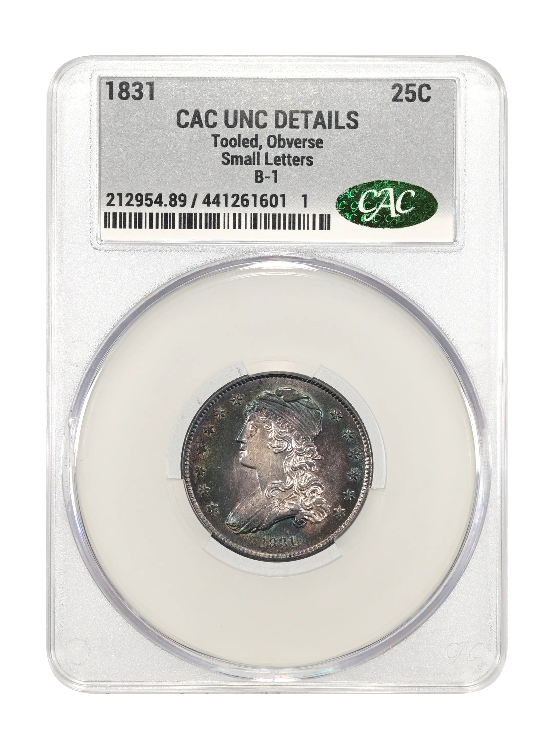 1831 25c Small Letters, B-1 MS thumbnail 7