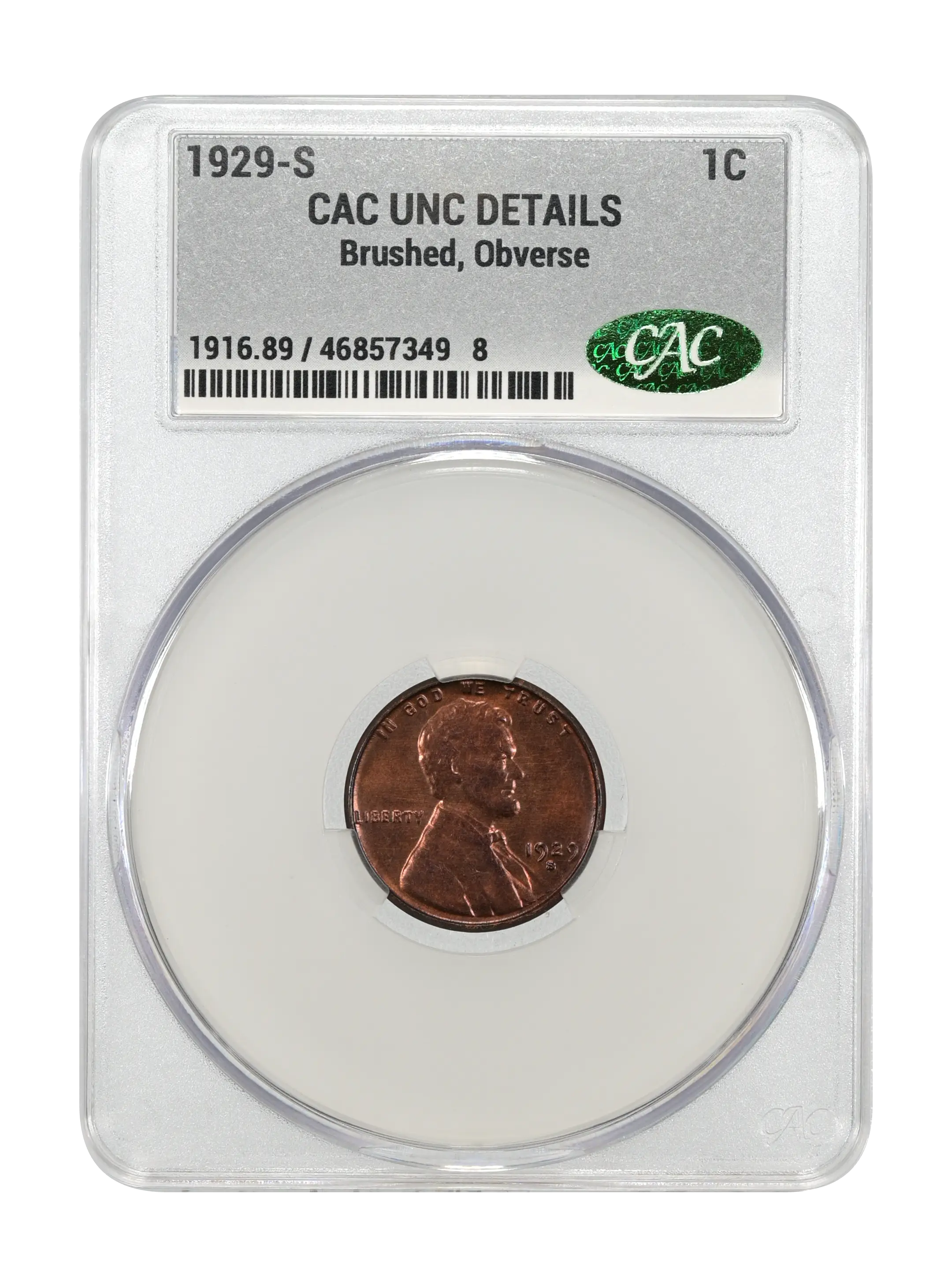 1929-S 1c MS BN G6 BN CAC thumbnail 21