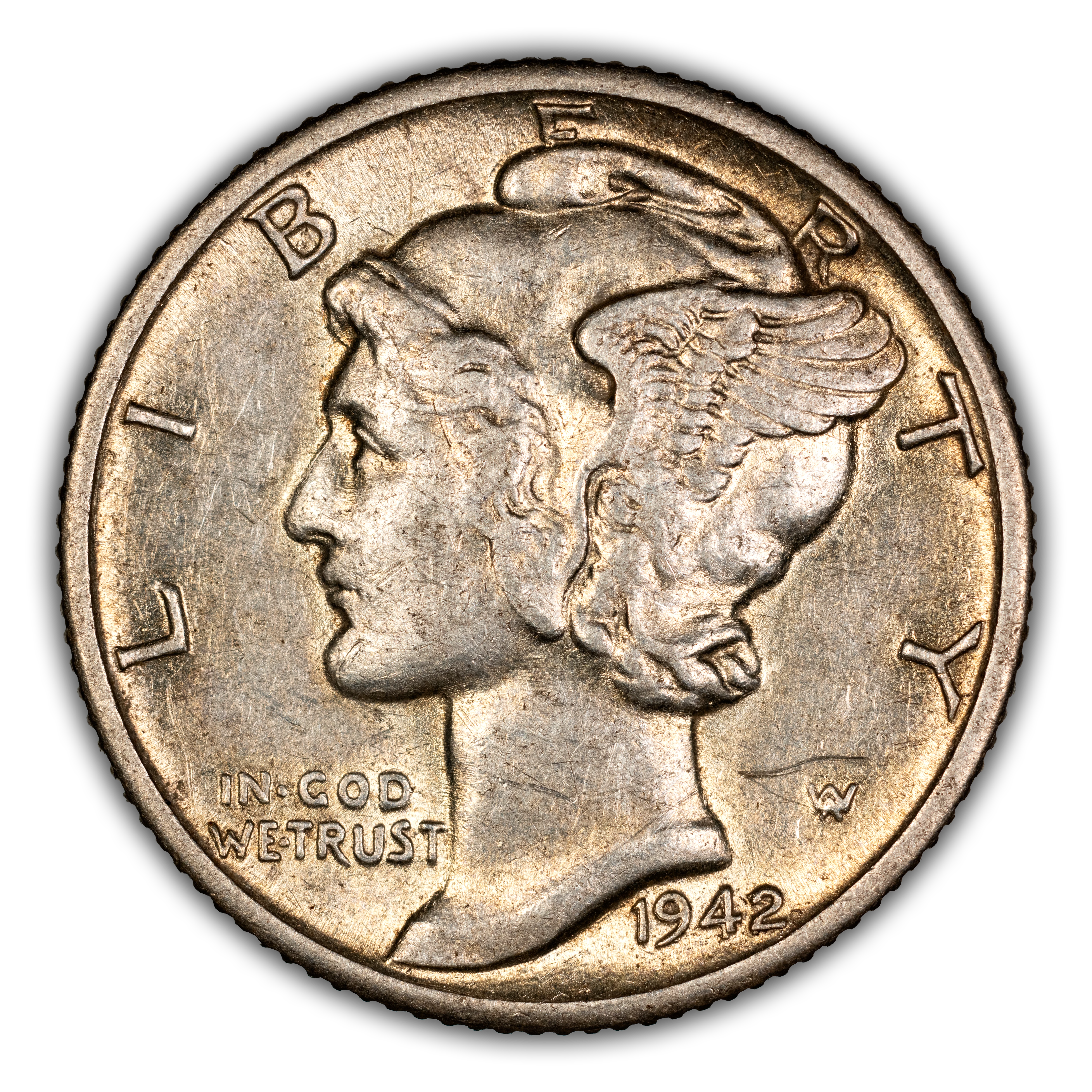 1942/1-D 10c Overdate, FS-101 MS thumbnail 2